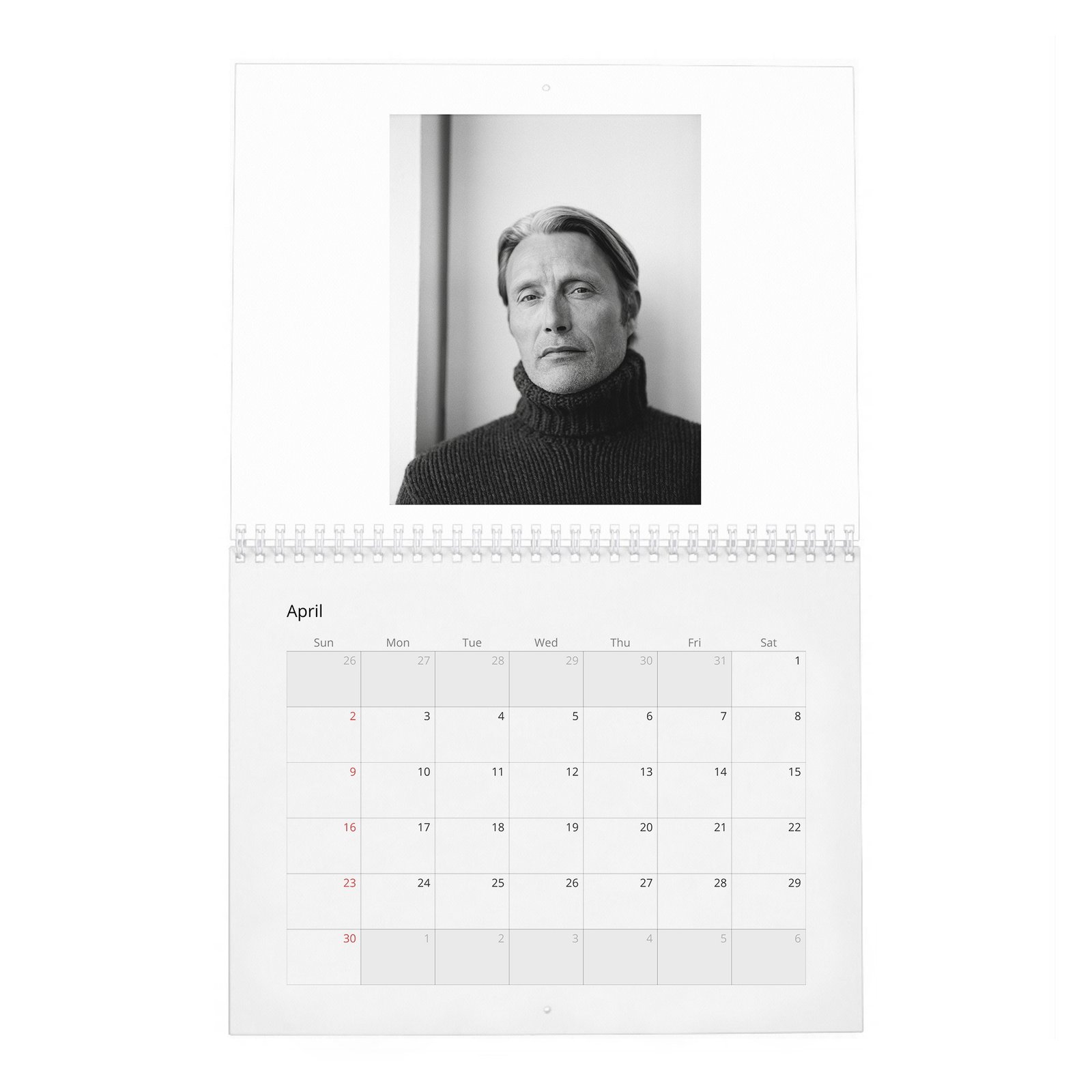 04 Mads Mikkelsen - The Polar Existence 2027 Wall Calendar