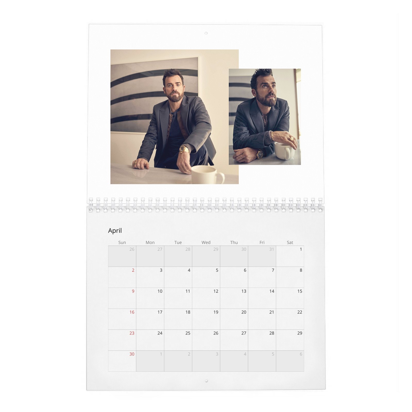 04 Justin Theroux - The Enviable Life 2027 Wall Calendar
