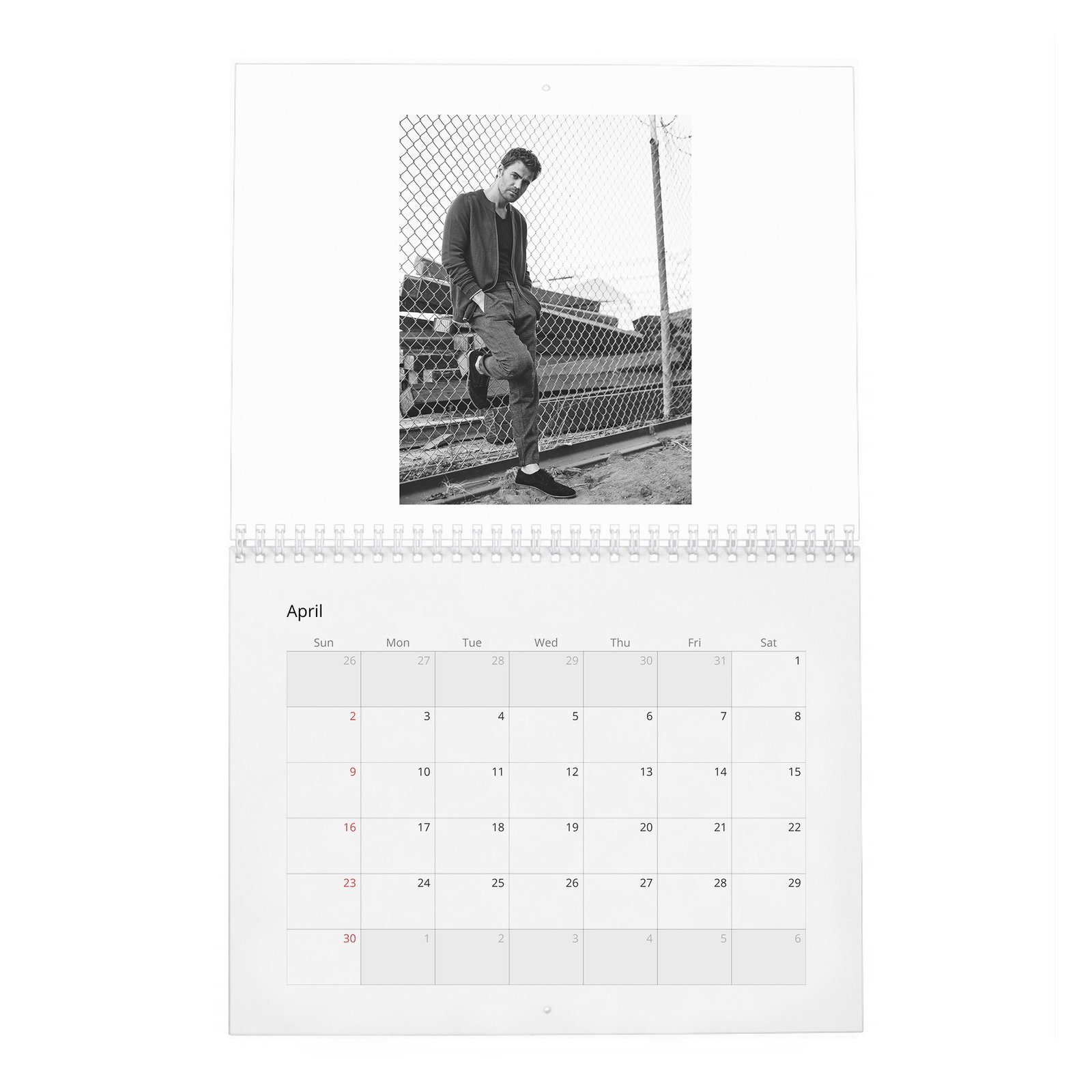 04 Paul Wesley - Handsome Devil 2027 Wall Calendar