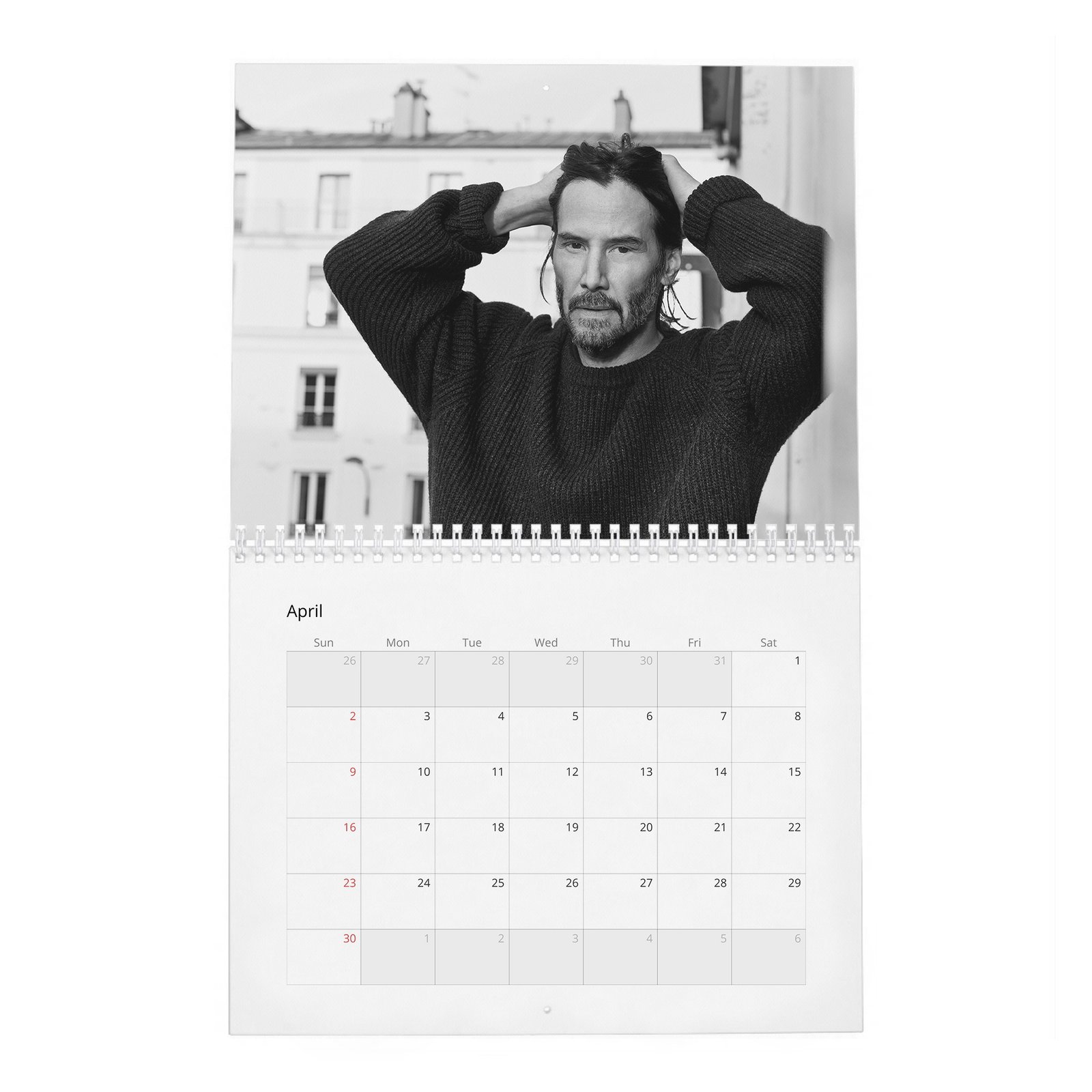 Keanu Reeves - Head Up 2027 Wall Calendar