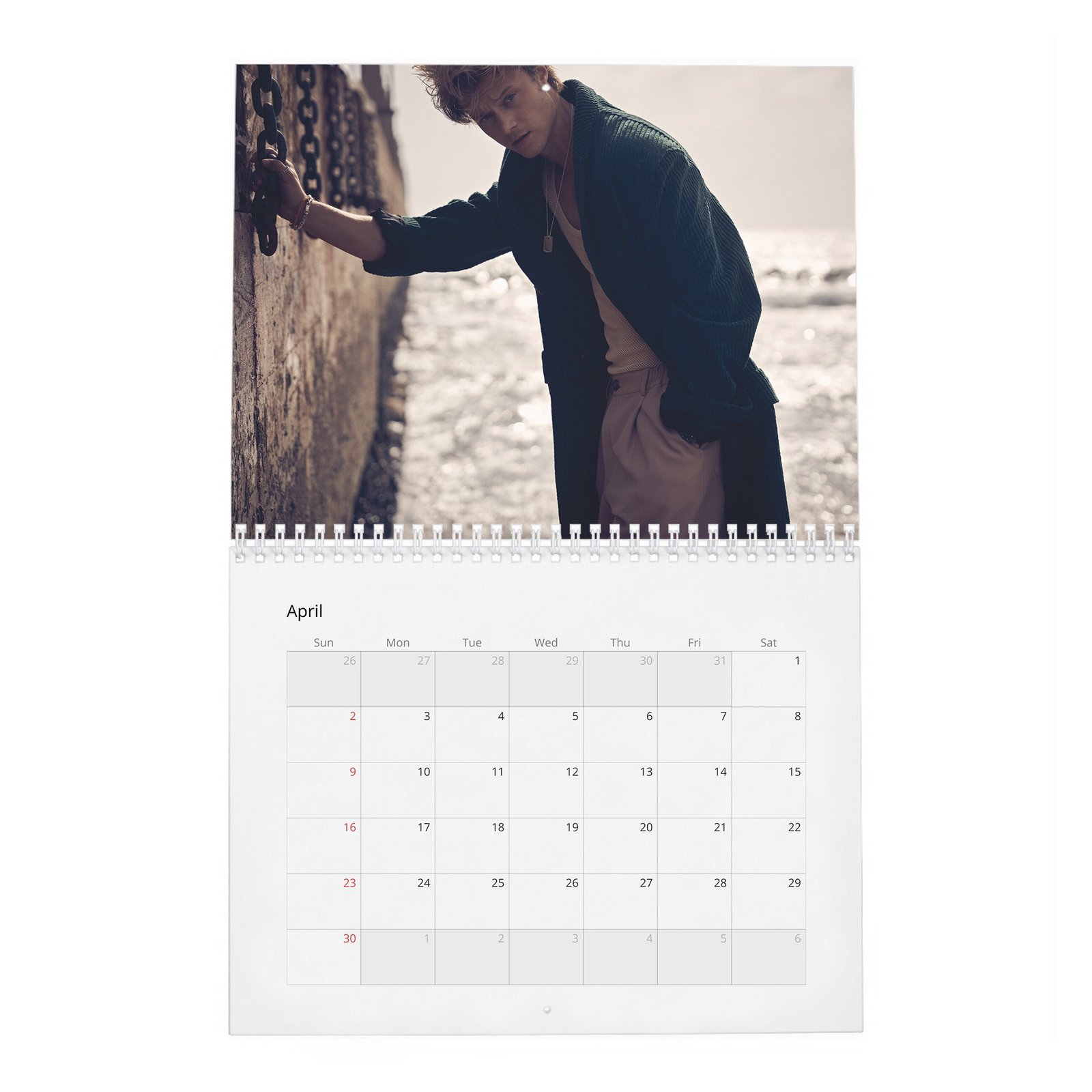 04 Rudy Pankow - Flaunt 2027 Wall Calendar