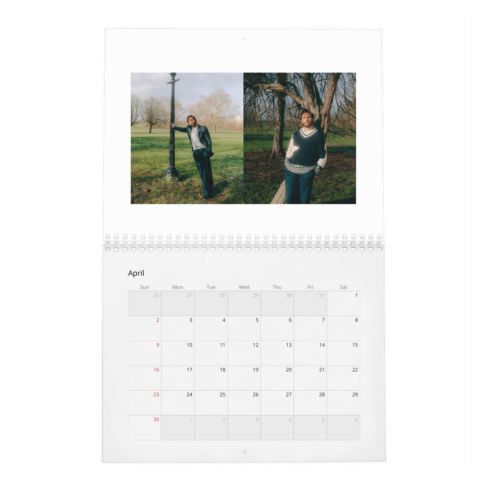 04 Sam Claflin - Laterals 2027 Wall Calendar