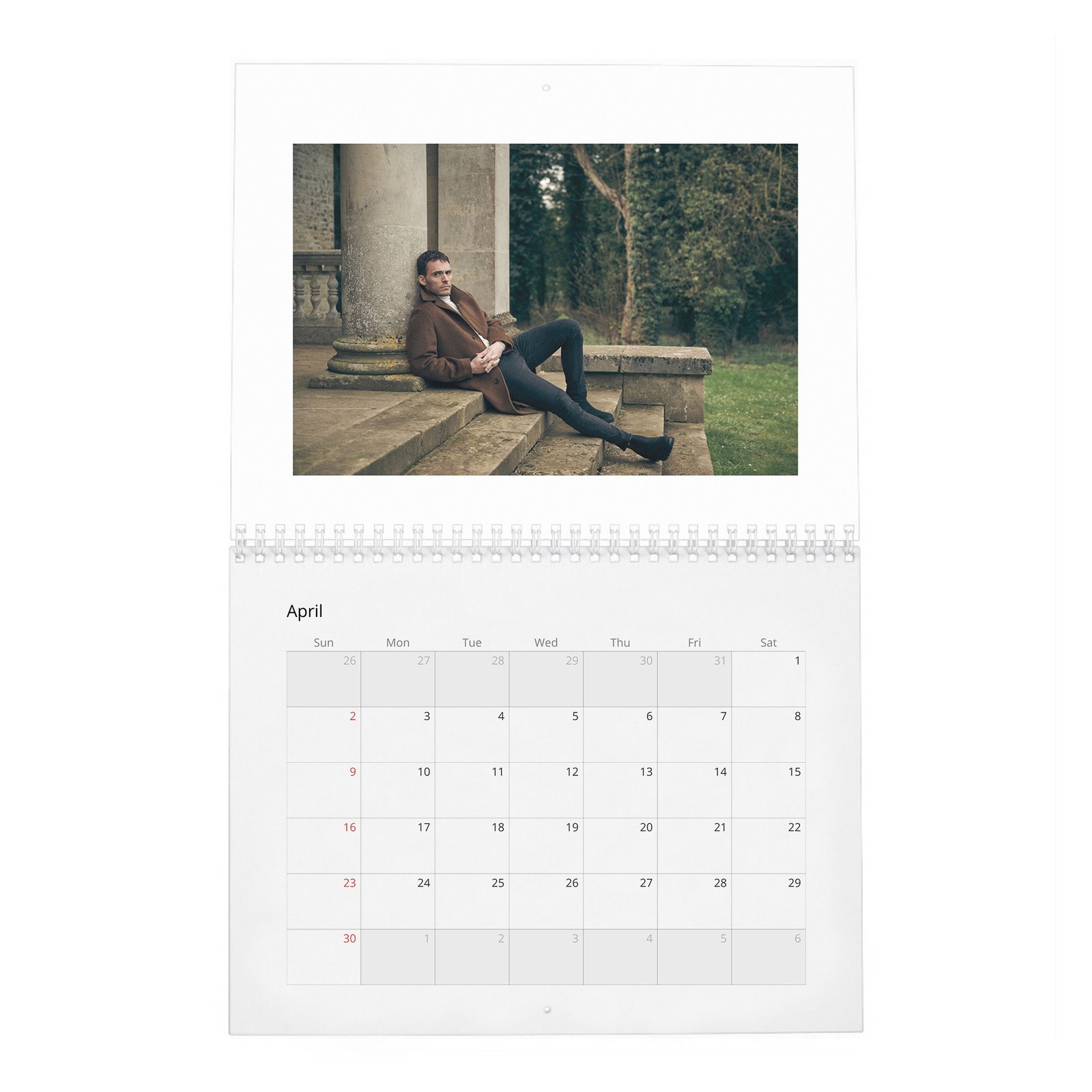 04 Sam Claflin - On The Spot 2027 Wall Calendar