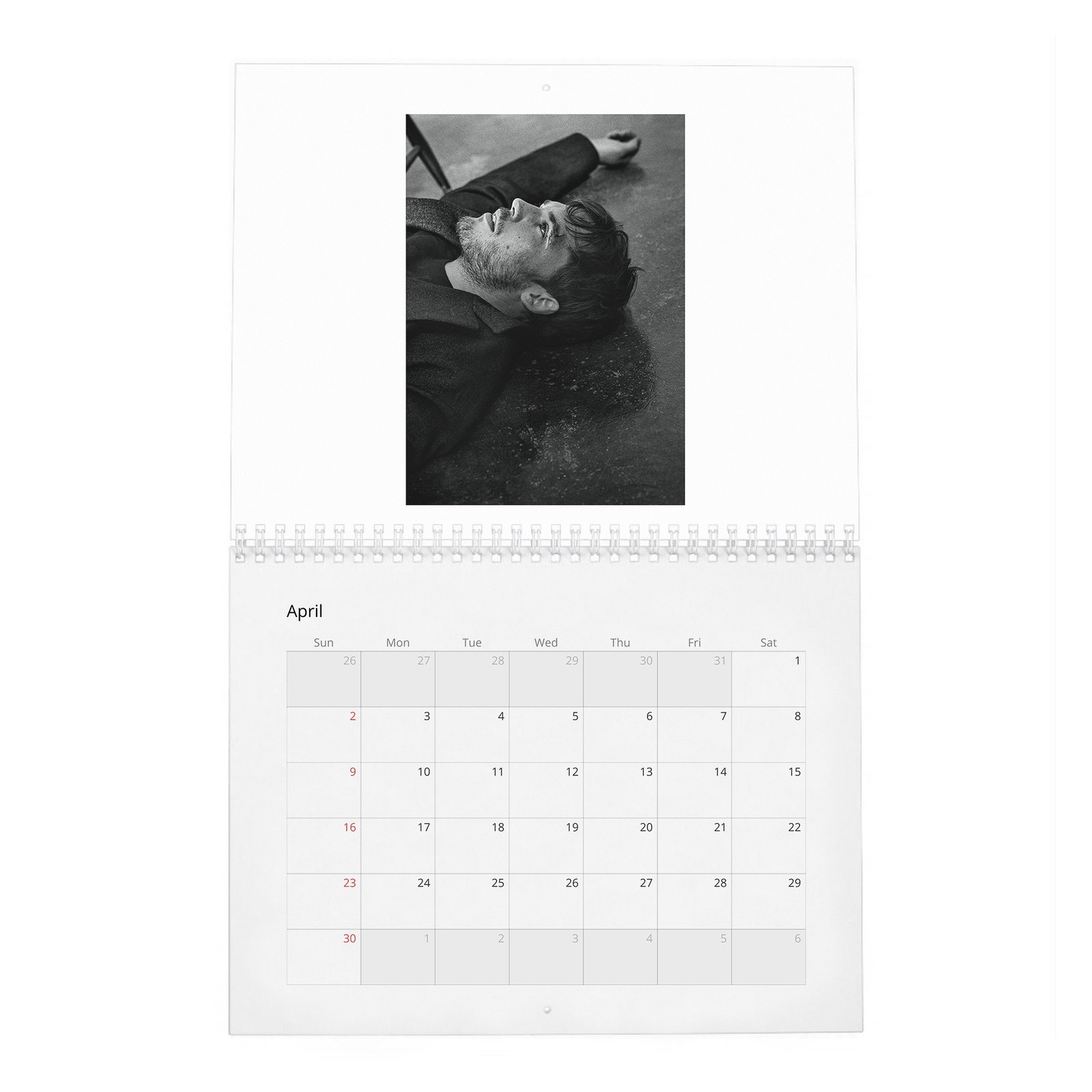 Sam Claflin - Up Close 2027 Wall Calendar