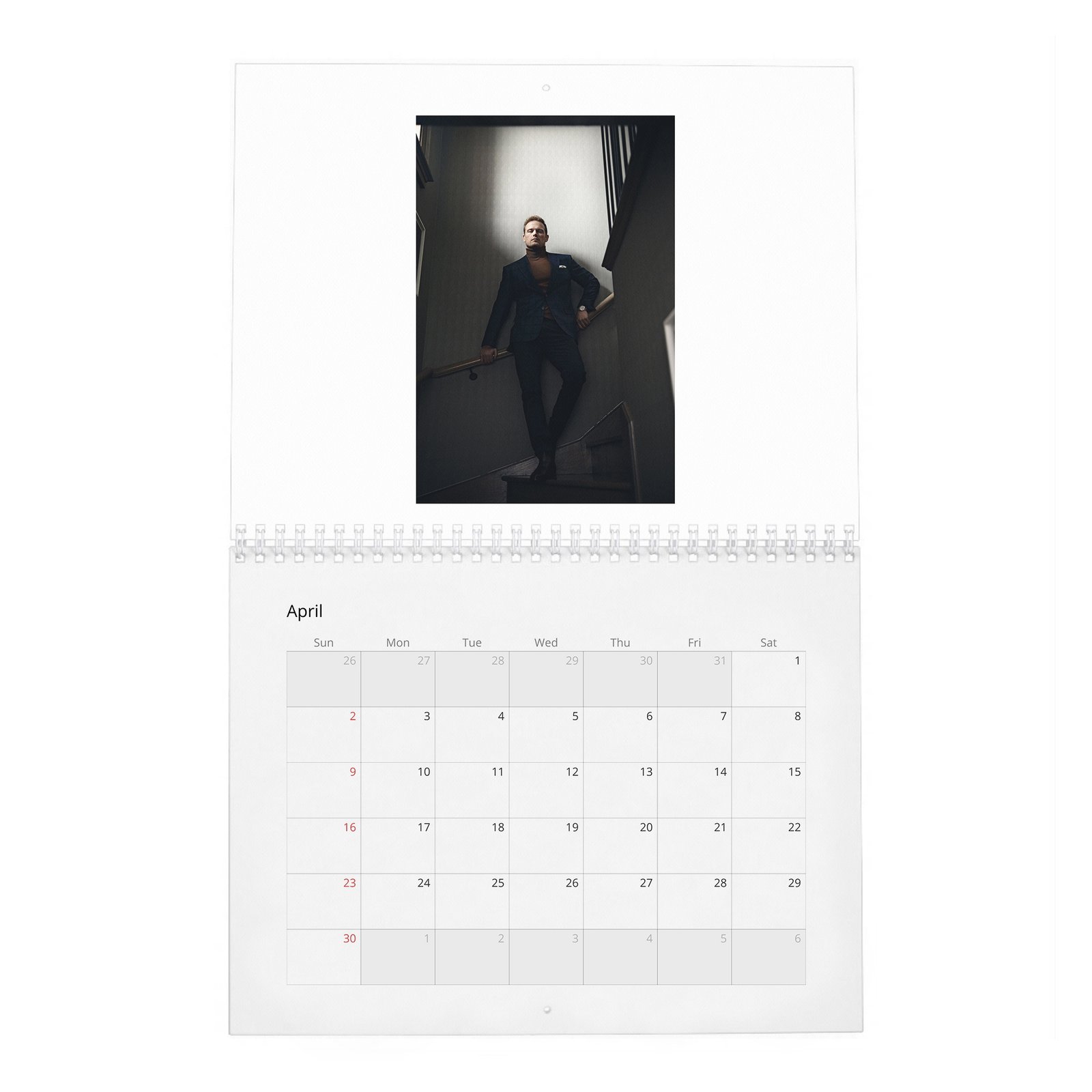 04 Sam Heughan - Nobleman 2027 Wall Calendar