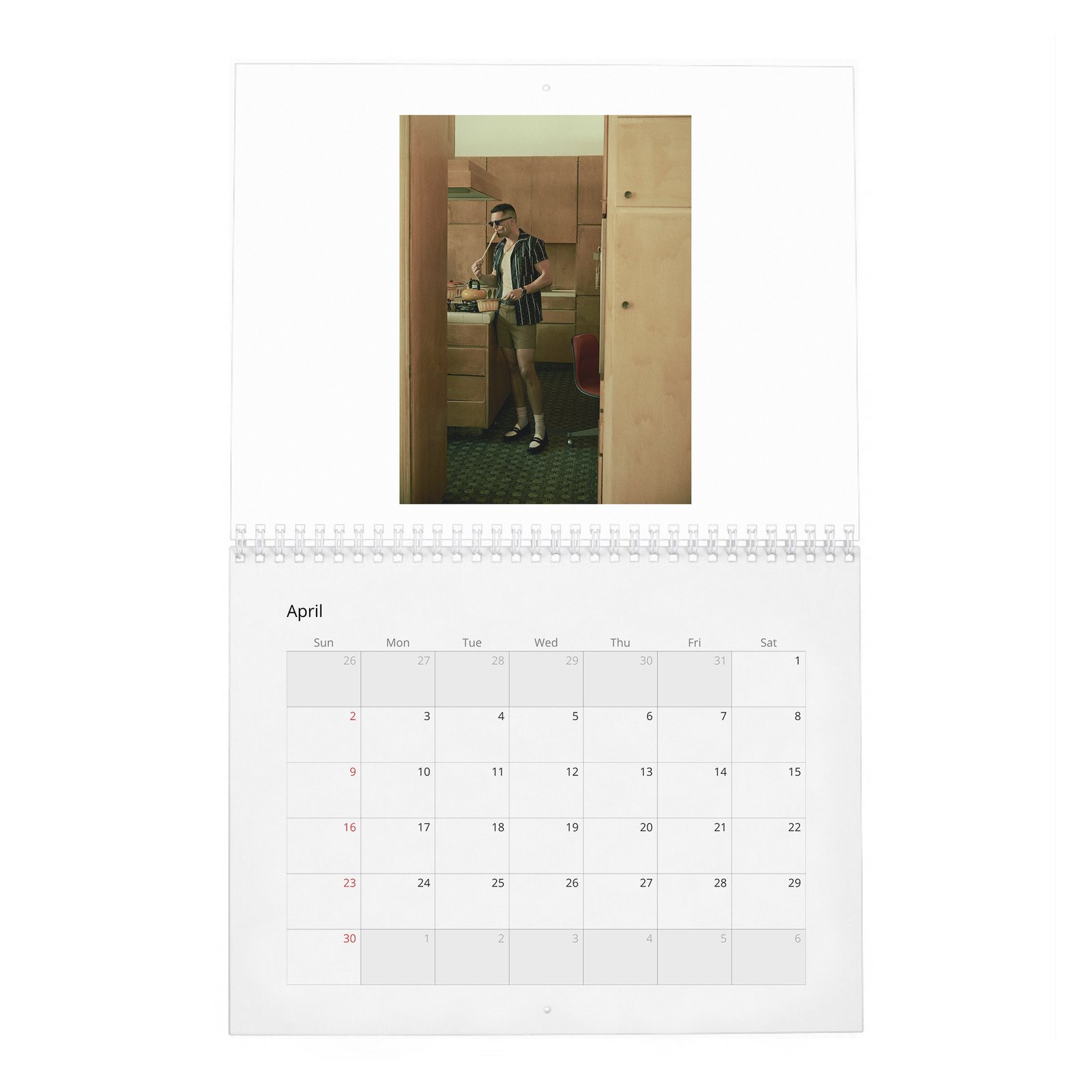 04 Sebastian Stan - Dives Deep 2027 Wall Calendar
