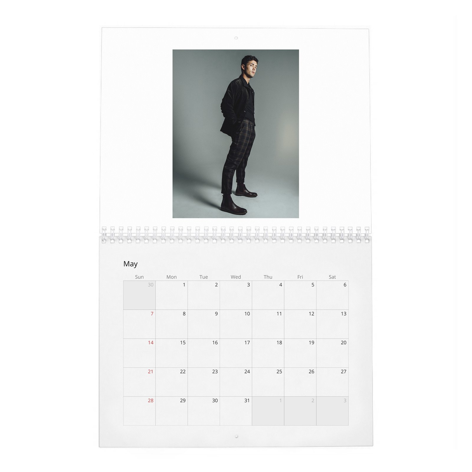 05 Jonah Hauer-King - Ready For His Close-Up 2027 Wall Calendar