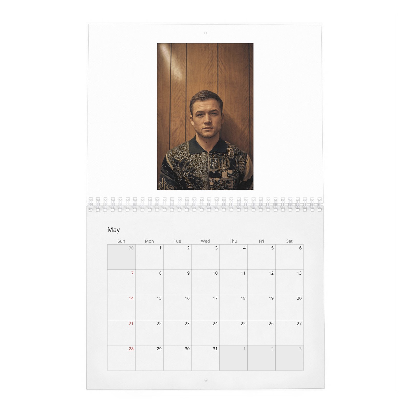 Taron Egerton - My Name Is 2027 Wall Calendar