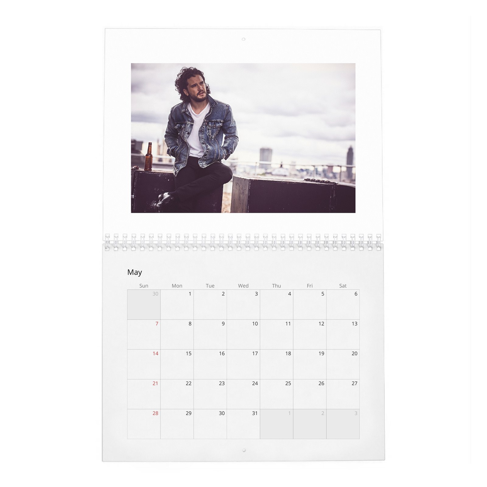 05 Kit Harington - The End Of The Thrones Empire 2027 Wall Calendar