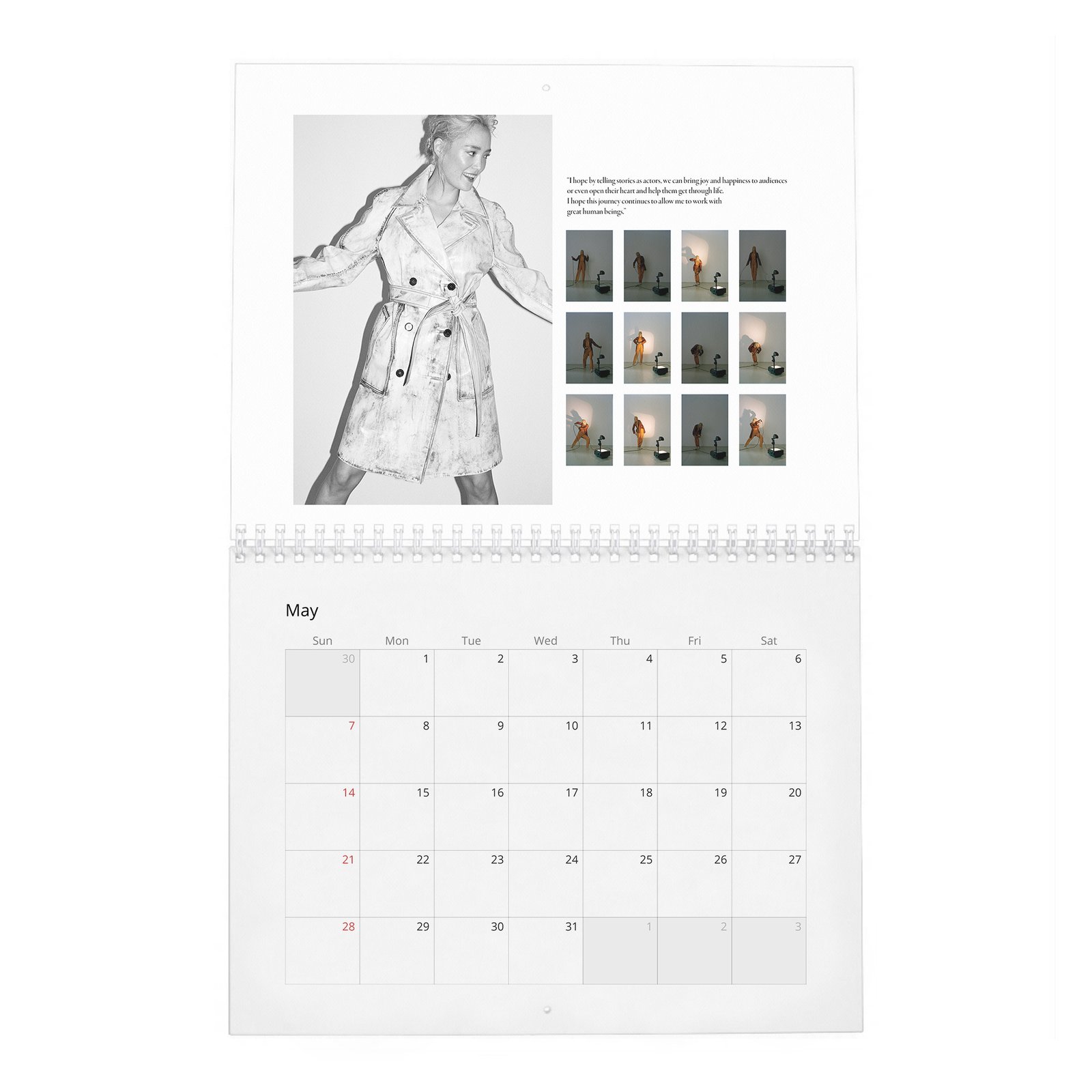 05 Pom Klementieff - Laterals 2027 Wall Calendar
