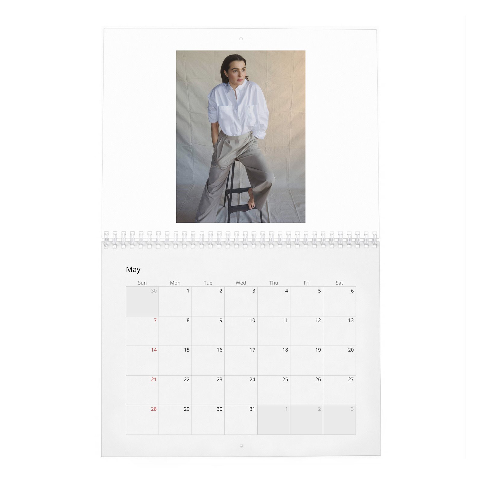 05 Rachel Weisz - Reflections 2027 Wall Calendar