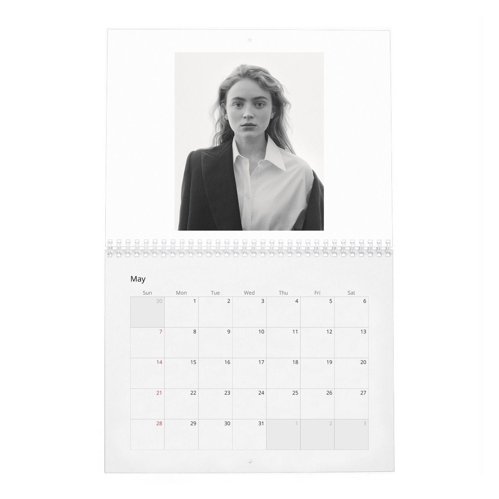 05 Sadie Sink - Bold Discretion 2027 Wall Calendar