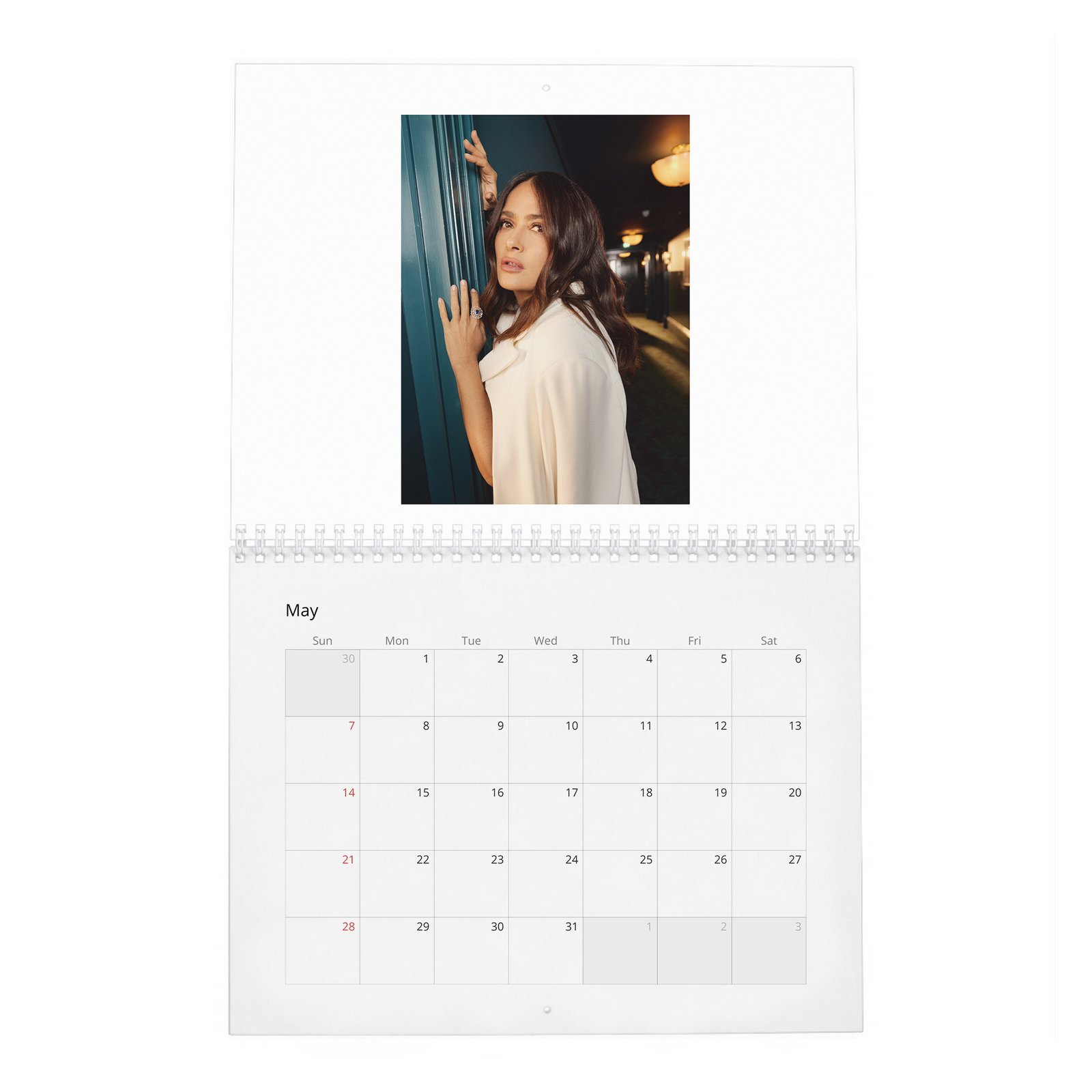 Salma Hayek - Settles In 2027 Wall Calendar