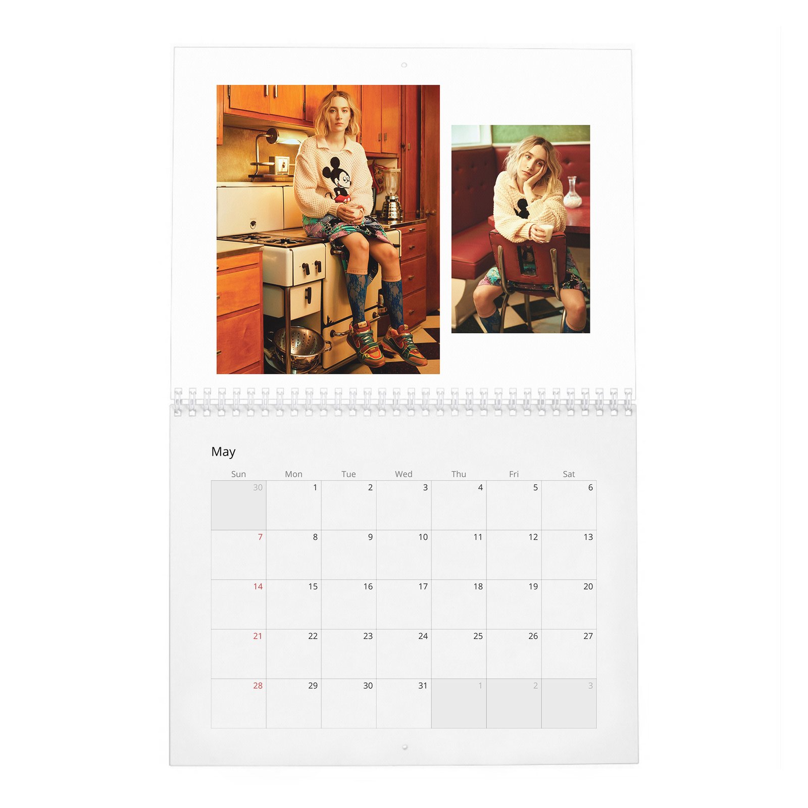 05 Saoirse Ronan - Our Newest Jo March 2027 Wall Calendar