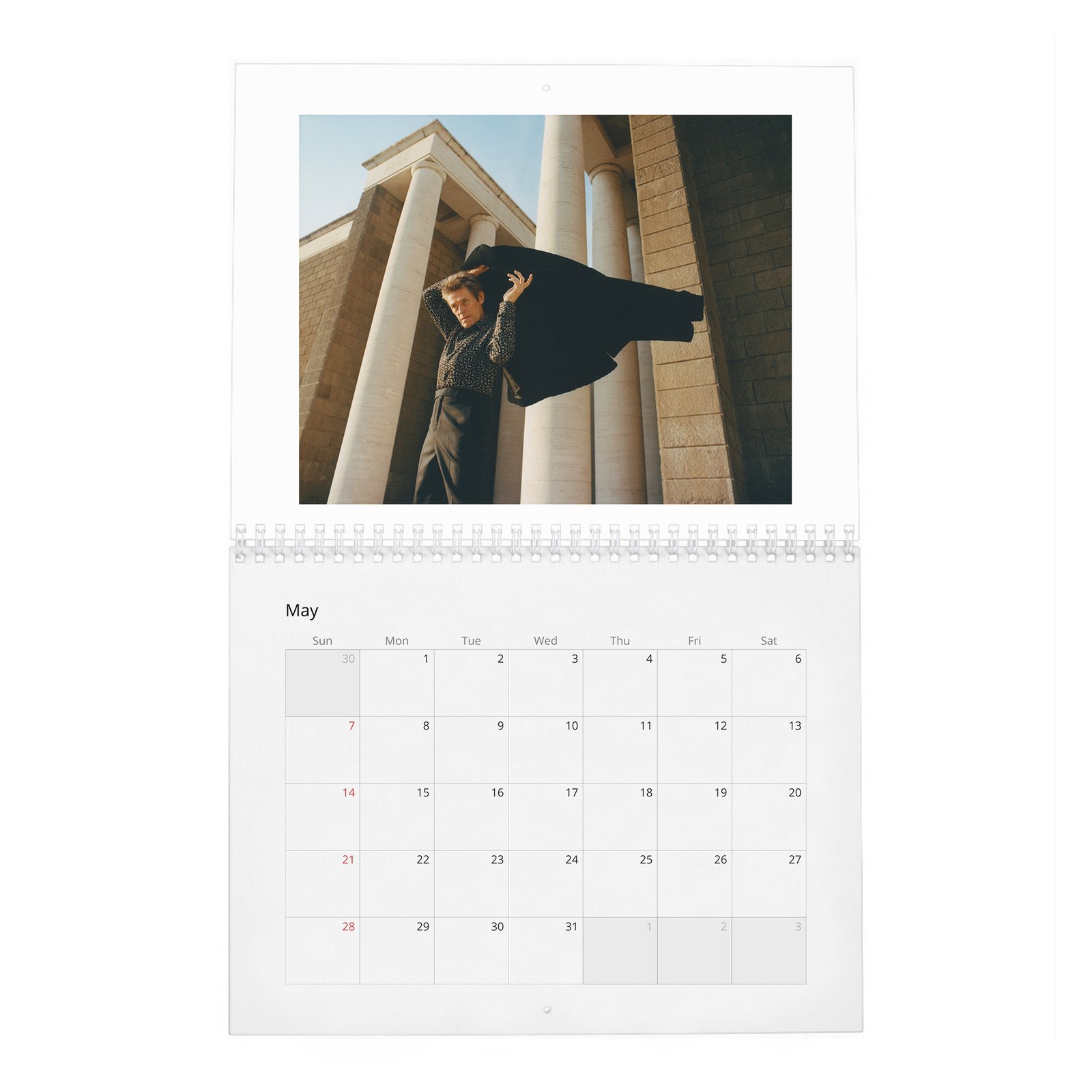 05 Willem Dafoe - Who's Afraid Of Mr Dafoe 2027 Wall Calendar