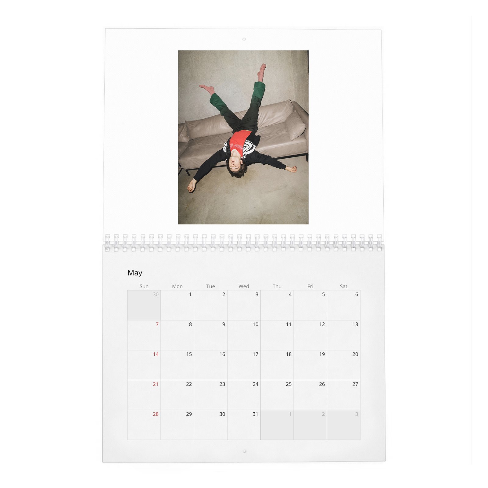 Louis Partridge - Rises And Shines 2027 Wall Calendar