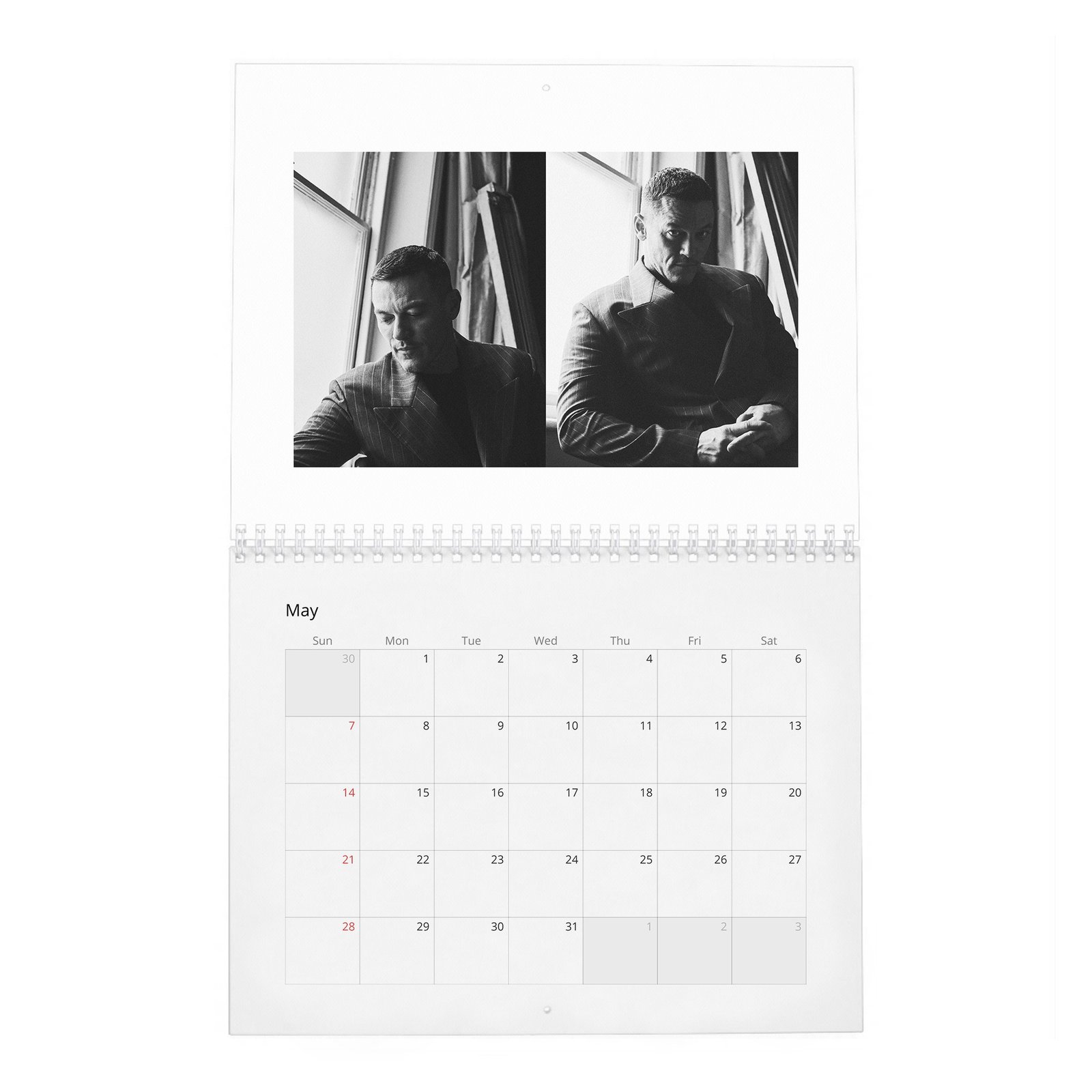 05 Luke Evans - Grit To Fight Back 2027 Wall Calendar