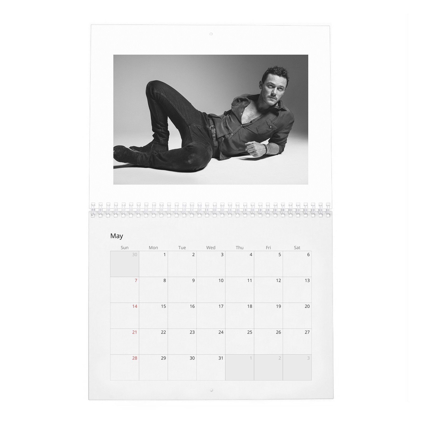 Luke Evans - Man About Town 2027 Wall Calendar