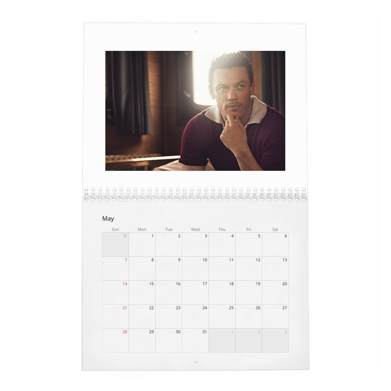 05 Luke Evans - Man Of The World 2027 Wall Calendar