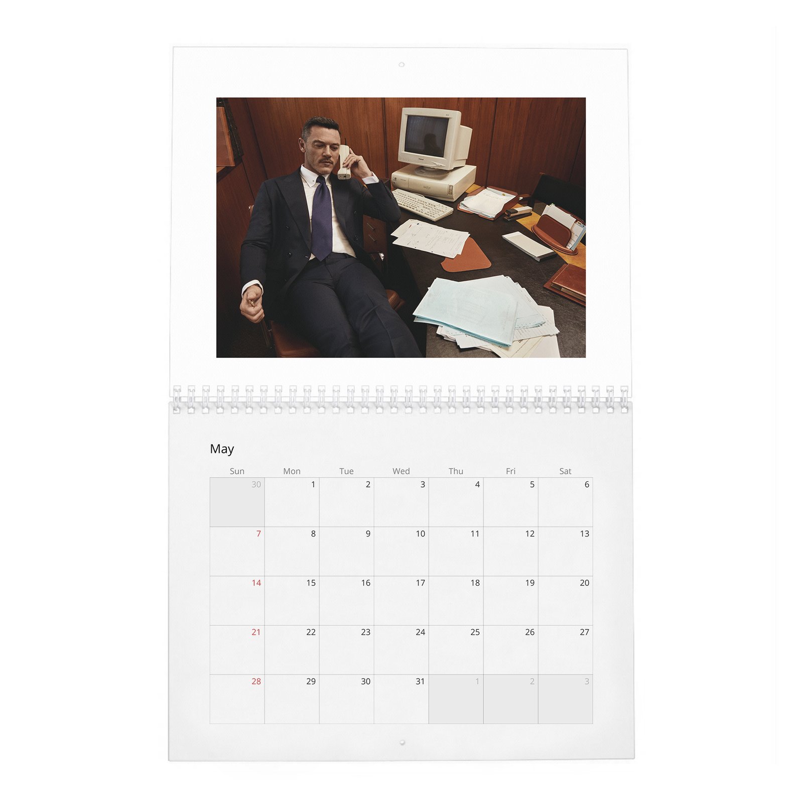 05 Luke Evans - Passion For Good Suits 2027 Wall Calendar