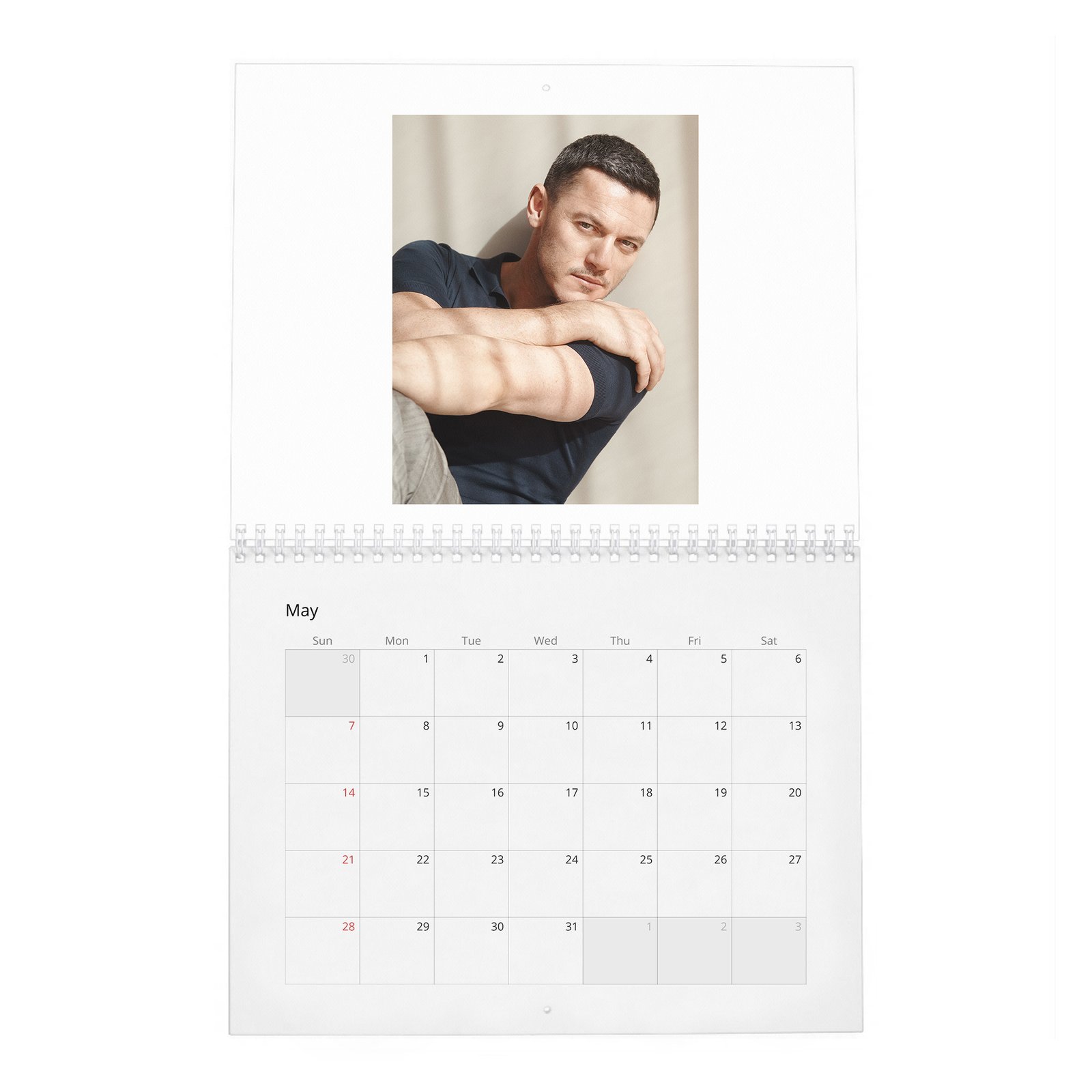 05 Luke Evans - The Go-To Guy 2027 Wall Calendar