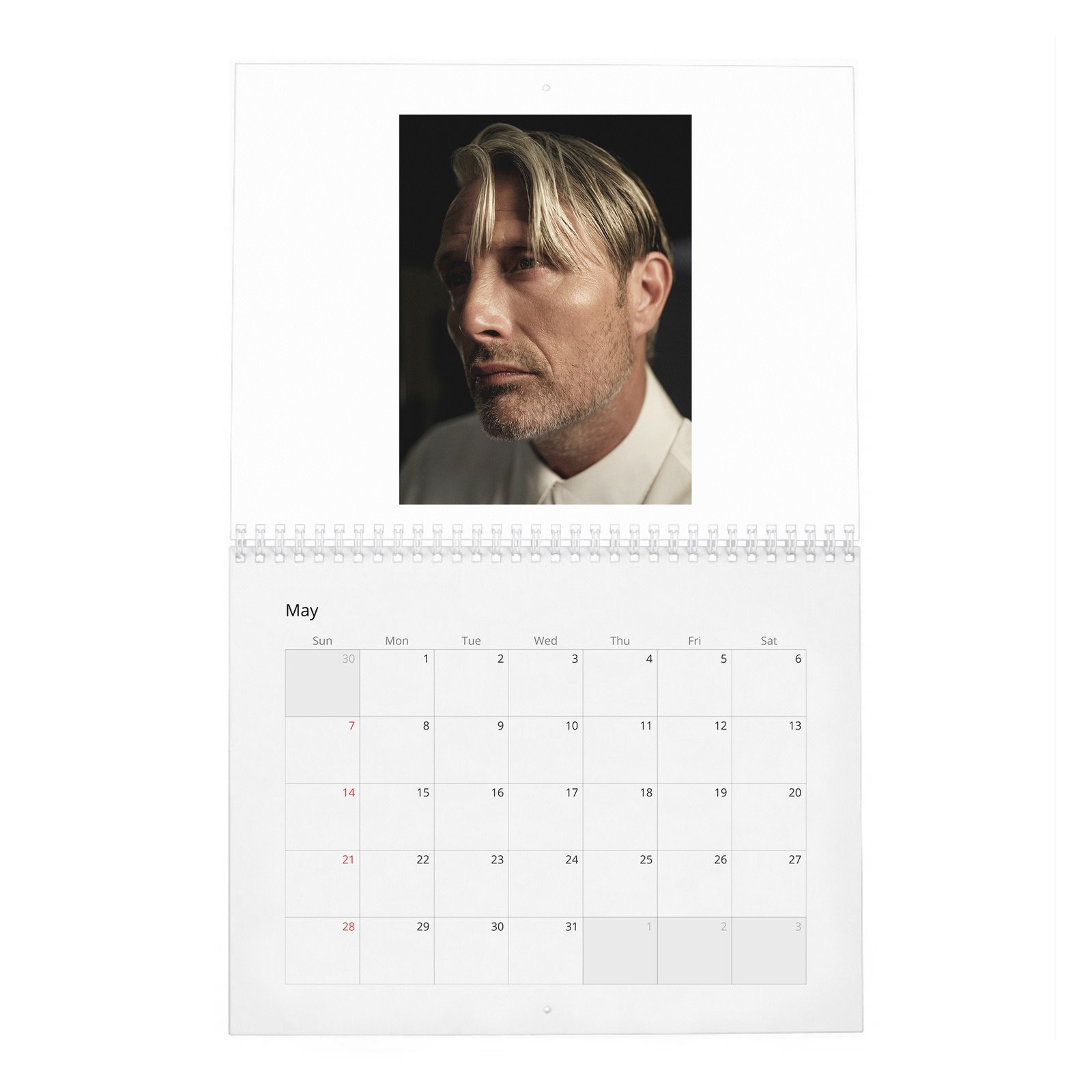 05 Mads Mikkelsen - Mads Uncensored 2027 Wall Calendar