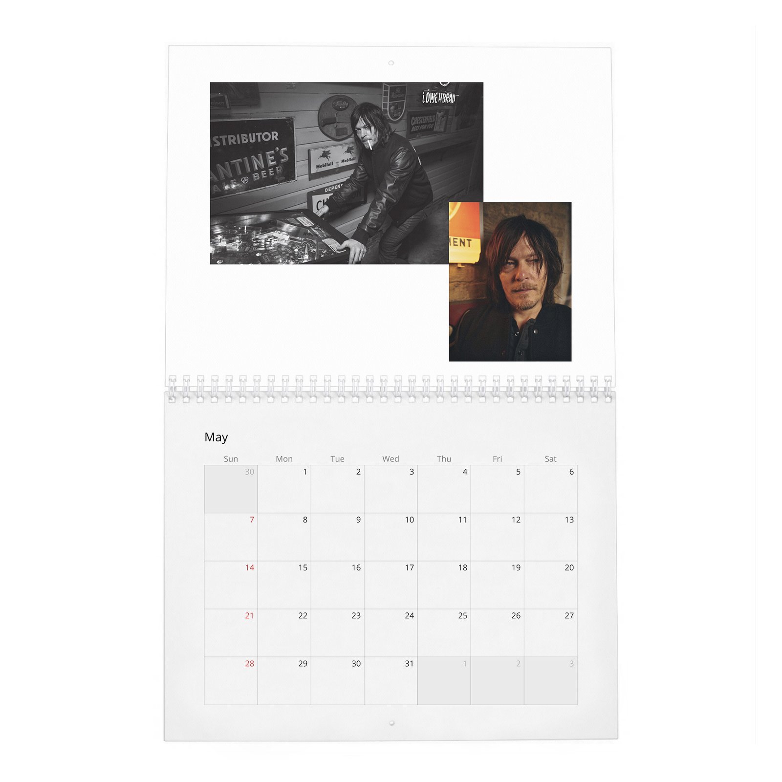 05 Norman Reedus - So It Goes 2027 Wall Calendar