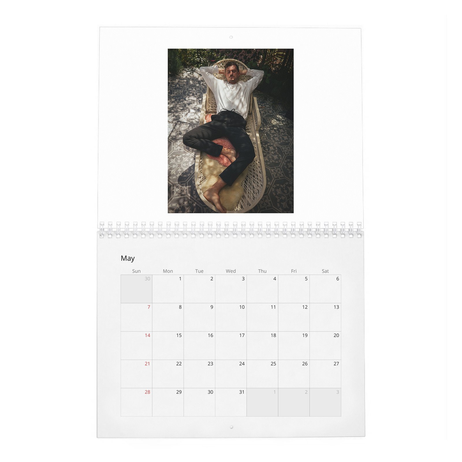 05 Orlando Bloom - Flaunt 2027 Wall Calendar