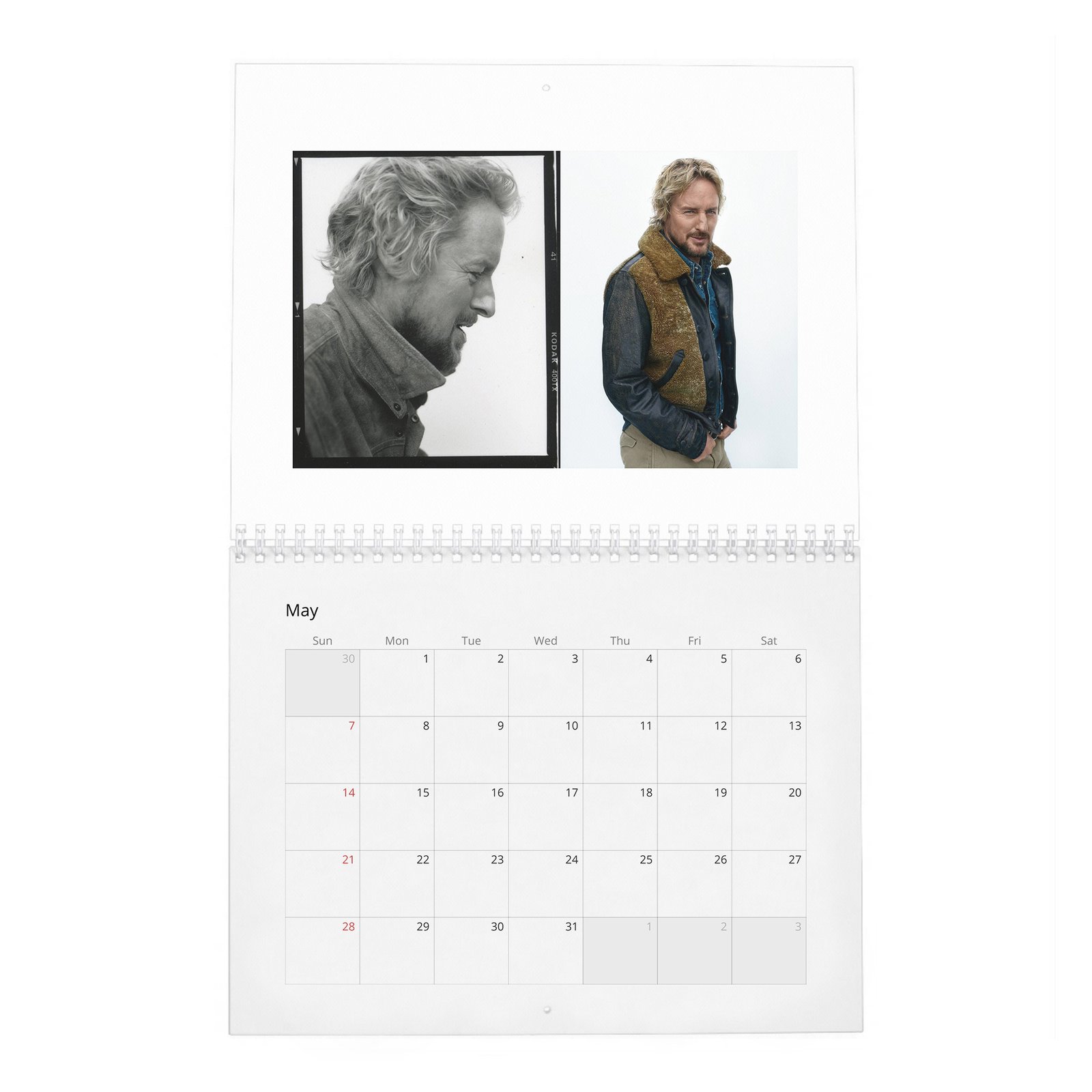 05 Owen Wilson - Doing Great 2027 Wall Calendar