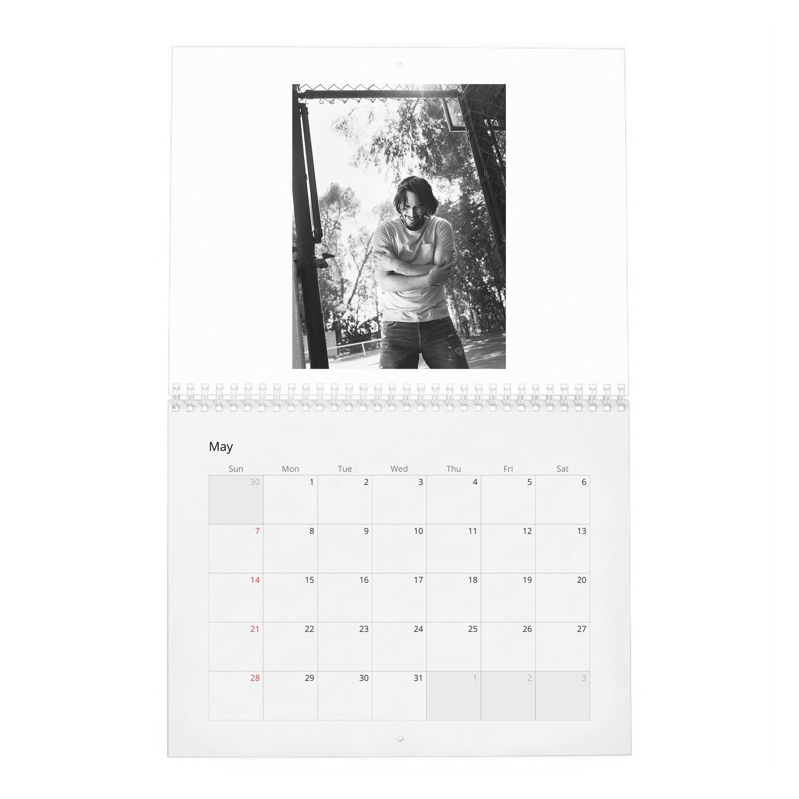 05 Keanu Reeves - Head Up 2027 Wall Calendar