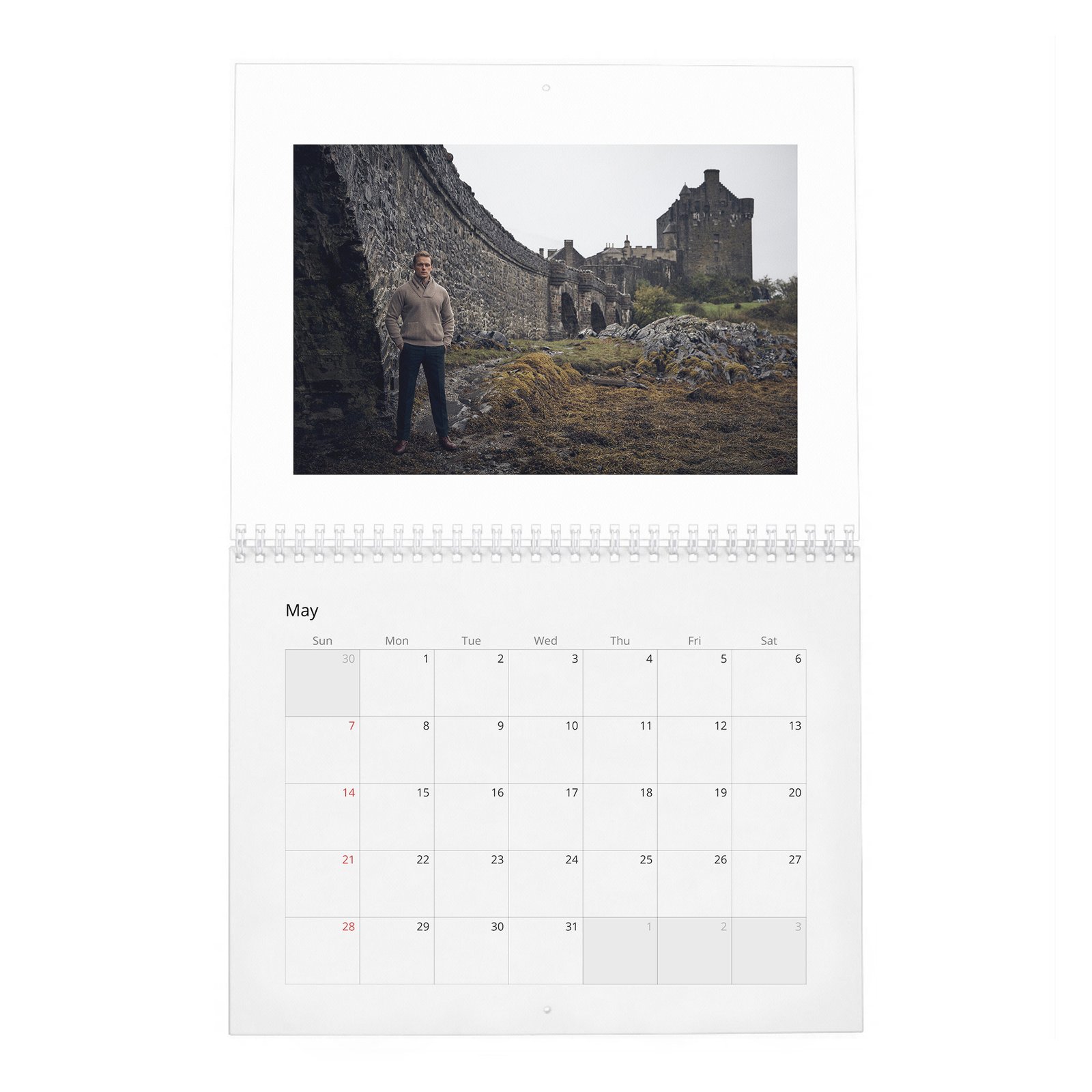 05 Sam Heughan - Monarch Of The Glen 2027 Wall Calendar