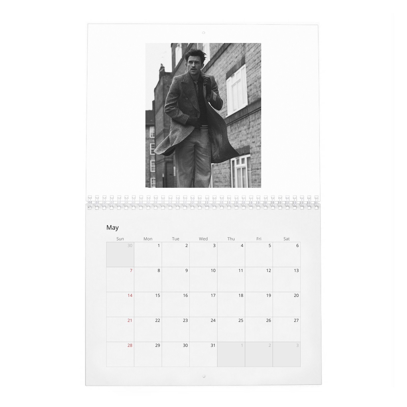 05 Jonathan Bailey - Takes Off 2027 Wall Calendar