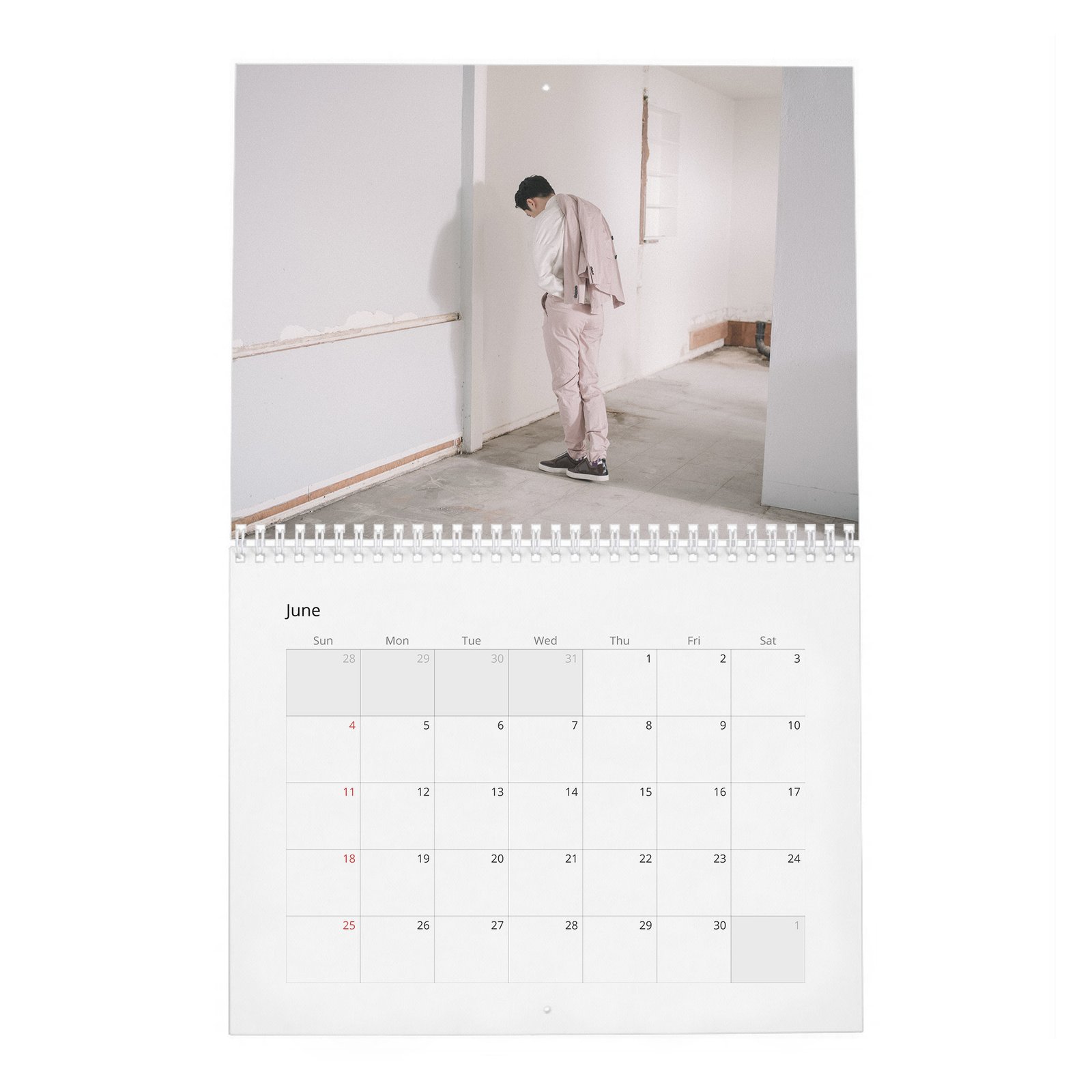 06 Steven Yeun - Flaunt 2027 Wall Calendar