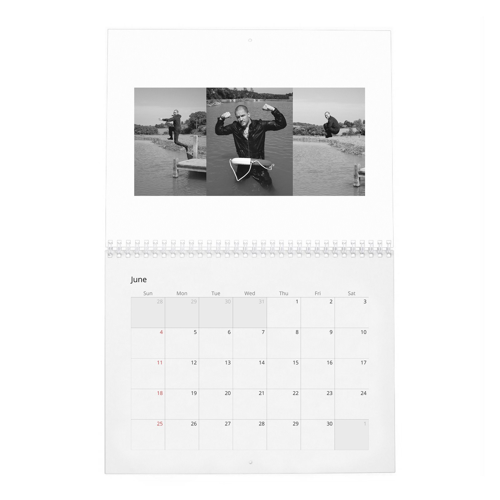06 Tom Hardy - At Home 2027 Wall Calendar