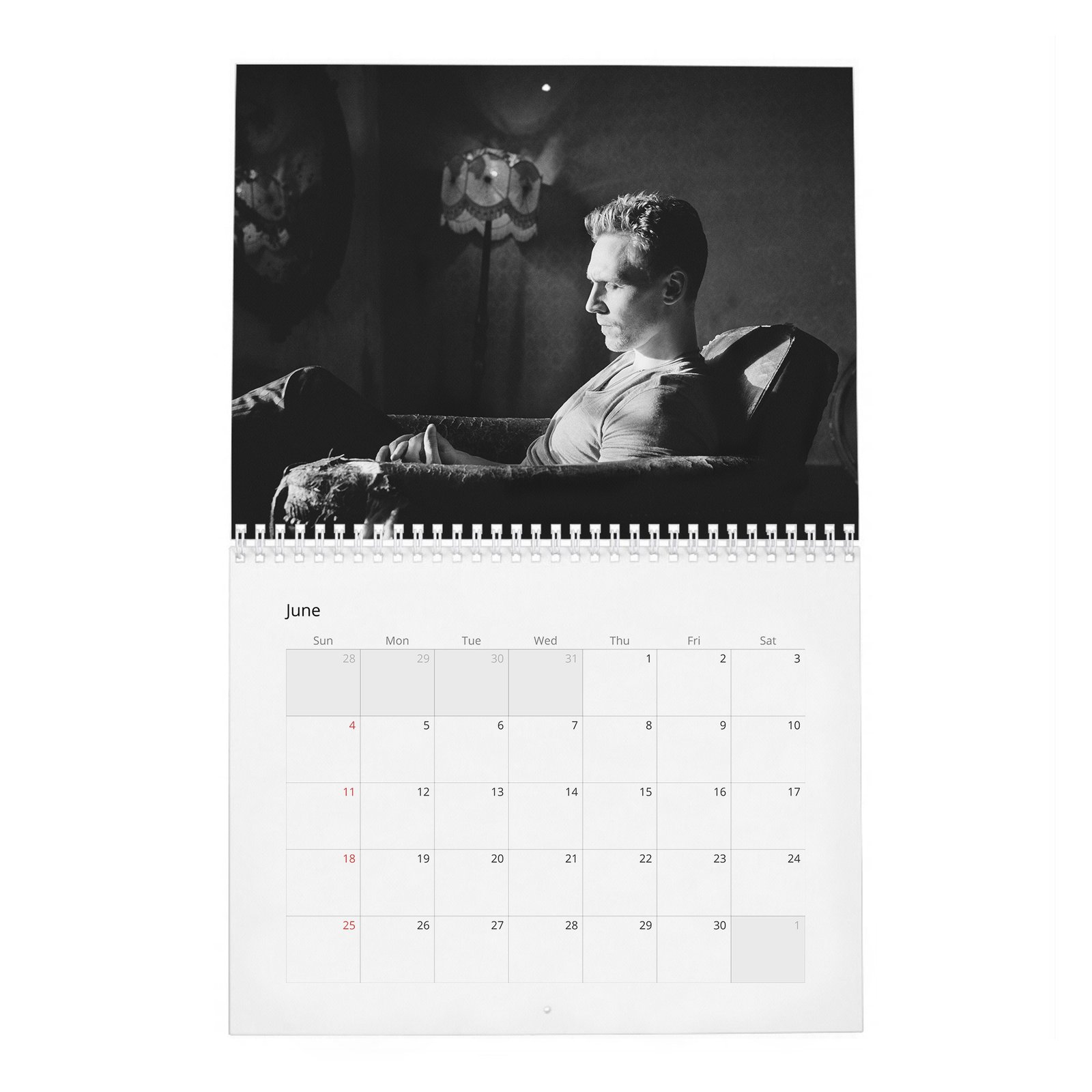 06 Tom Hiddleston - Flaunt 2027 Wall Calendar