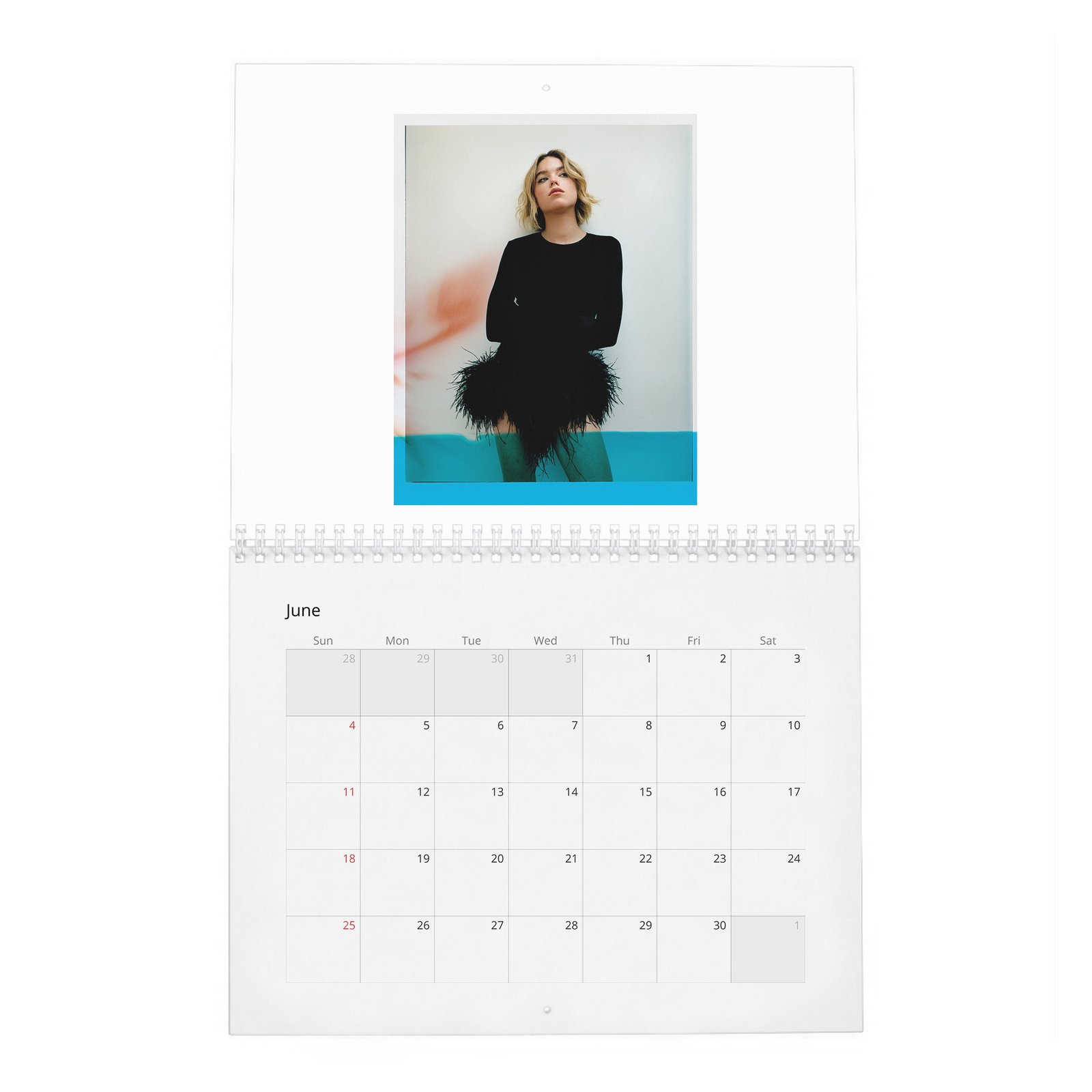 06 Milly Alcock - Flaunt 2027 Wall Calendar
