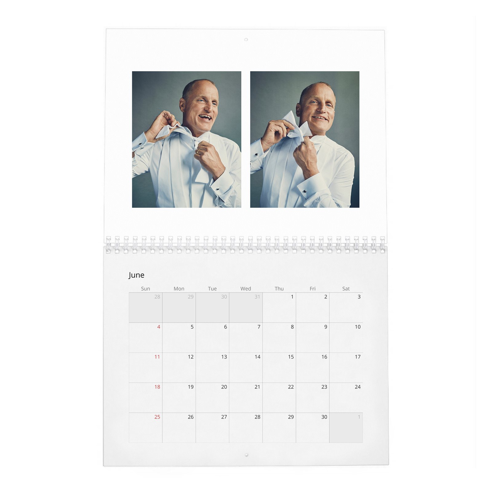 06 Woody Harrelson - Light Up 2027 Wall Calendar
