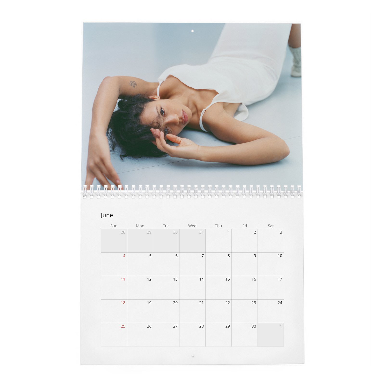 06 Taylor Russell - The Face 2027 Wall Calendar