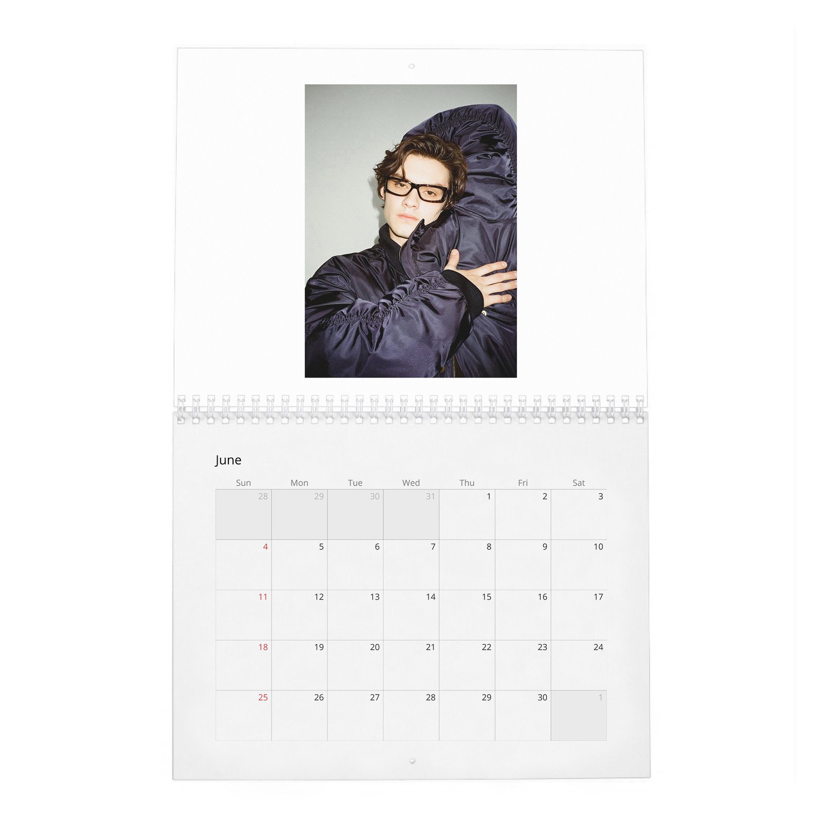 Louis Partridge - Rises And Shines 2027 Wall Calendar