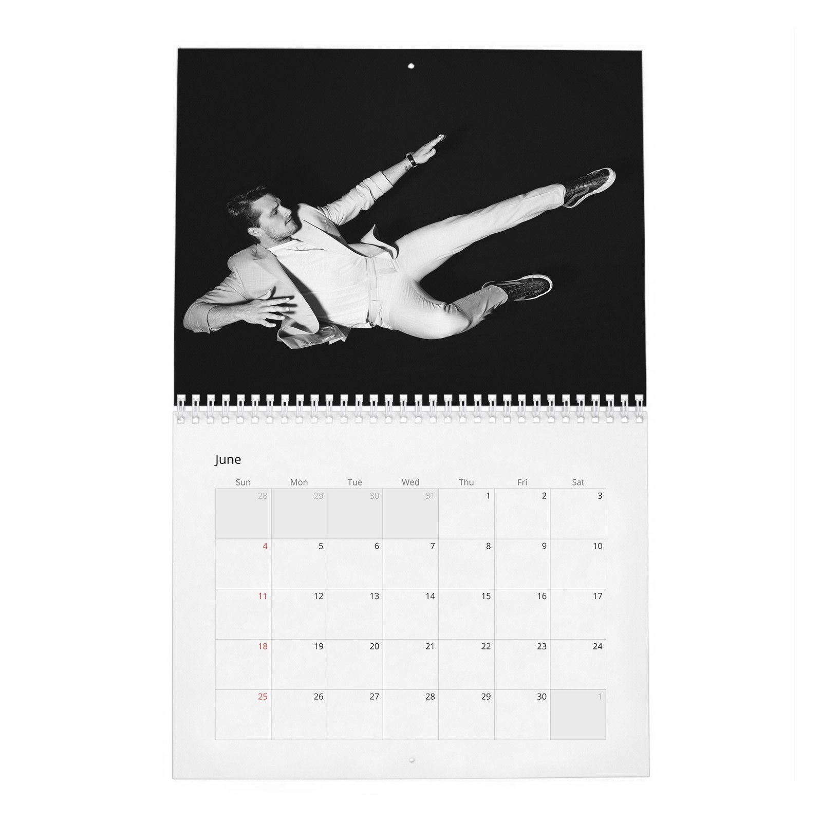 06 Josh Hutcherson - Flaunt 2027 Wall Calendar