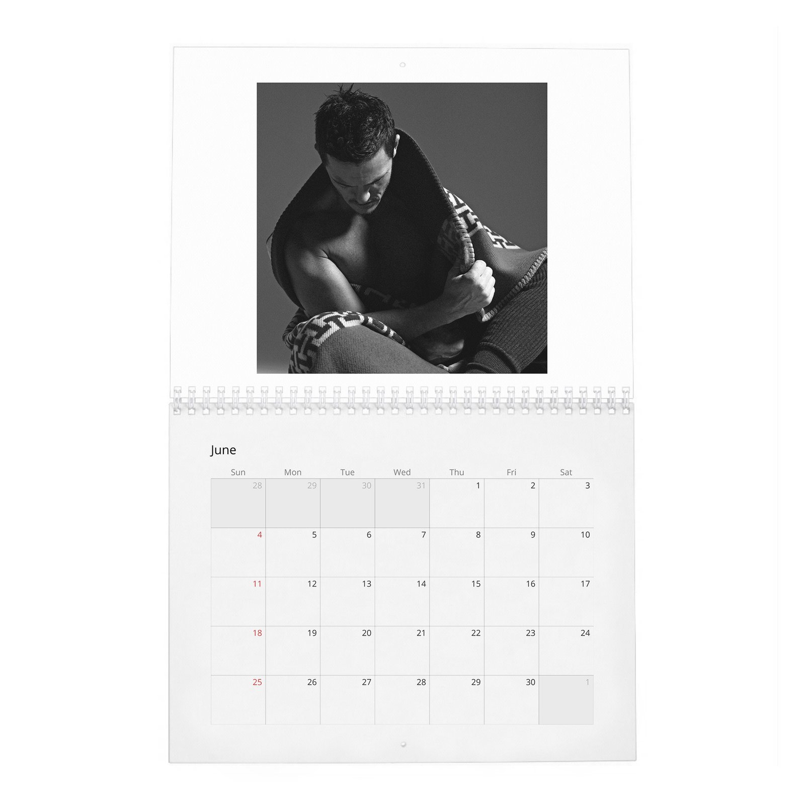 Luke Evans - Man About Town 2027 Wall Calendar