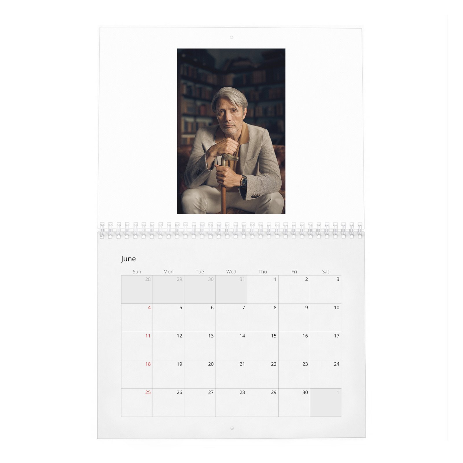 Mads Mikkelsen - The Great Dane 2027 Wall Calendar