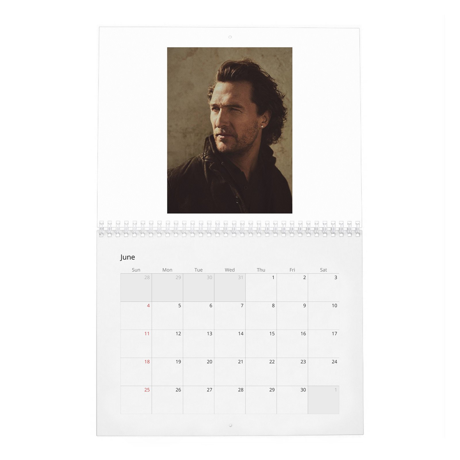 06 Matthew McConaughey - Reinvents Himself 2027 Wall Calendar
