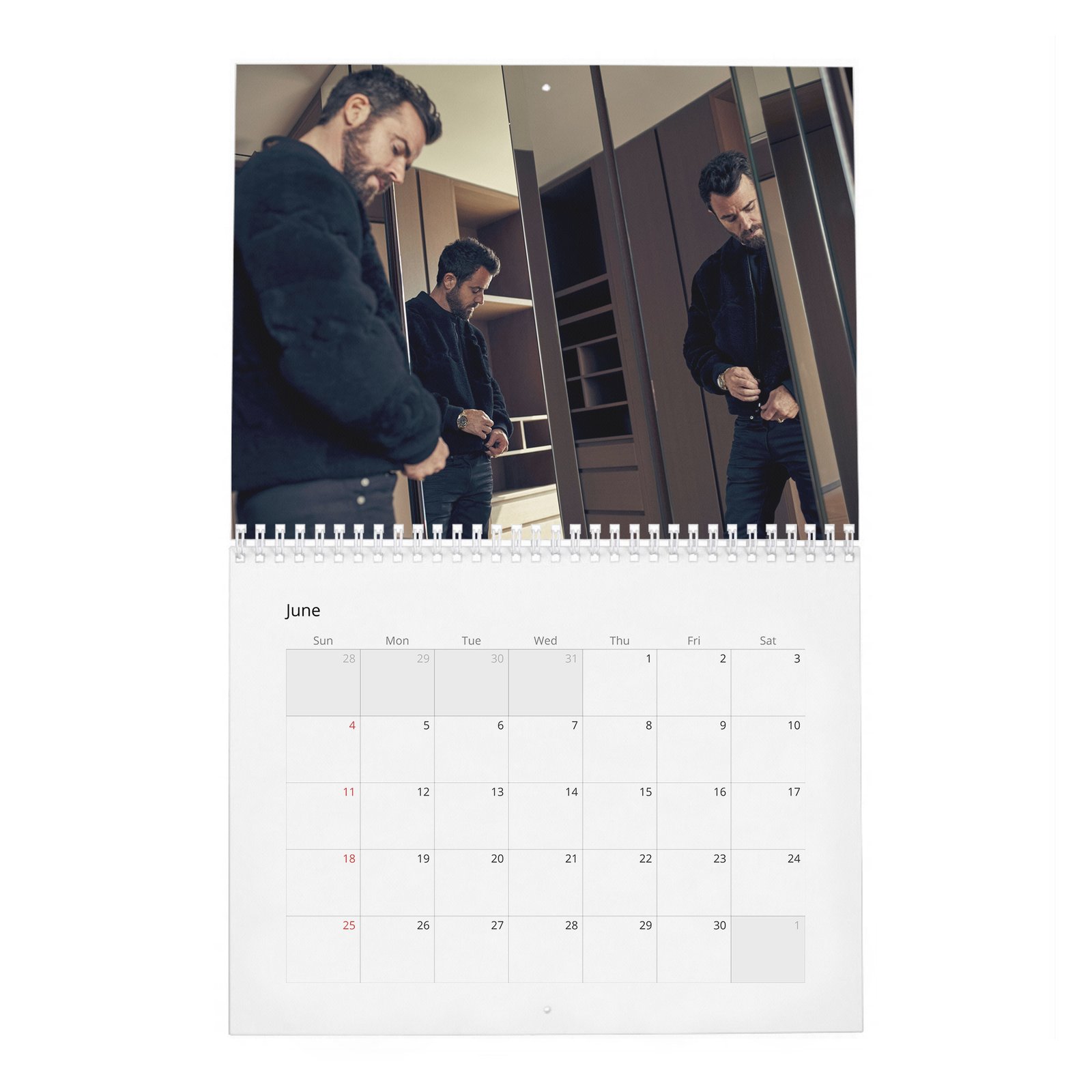 06 Justin Theroux - The Enviable Life 2027 Wall Calendar