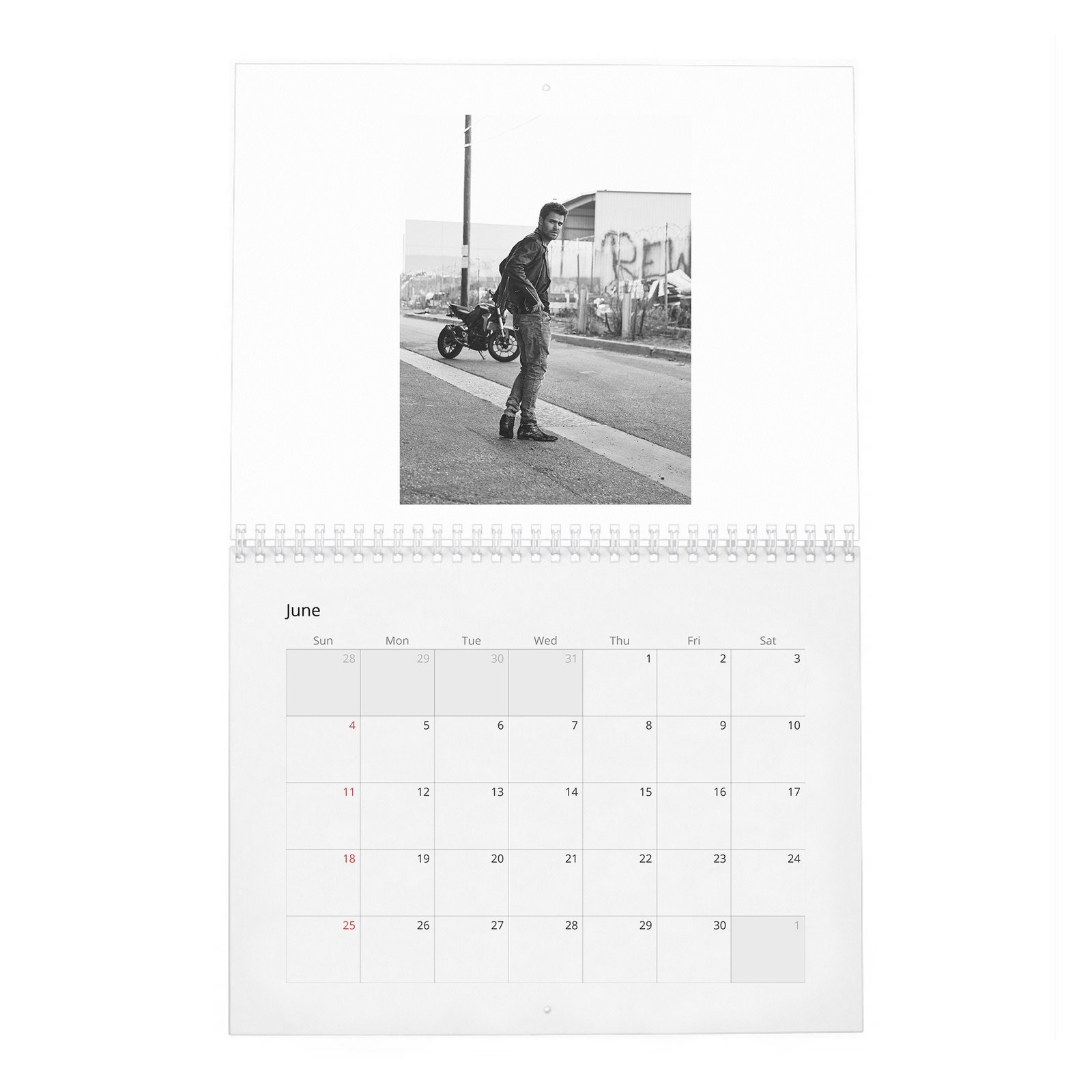 06 Paul Wesley - Handsome Devil 2027 Wall Calendar