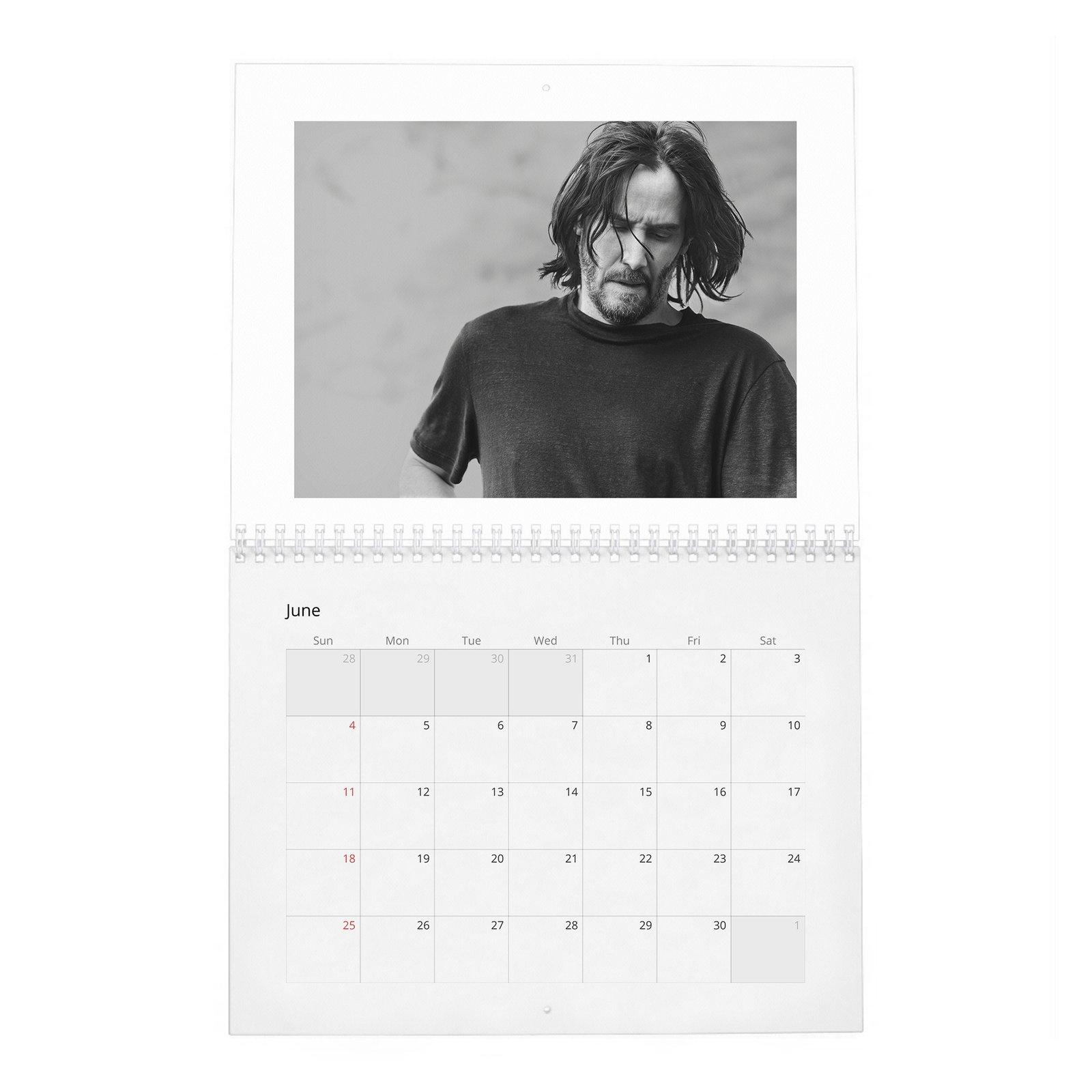 Keanu Reeves - Head Up 2027 Wall Calendar