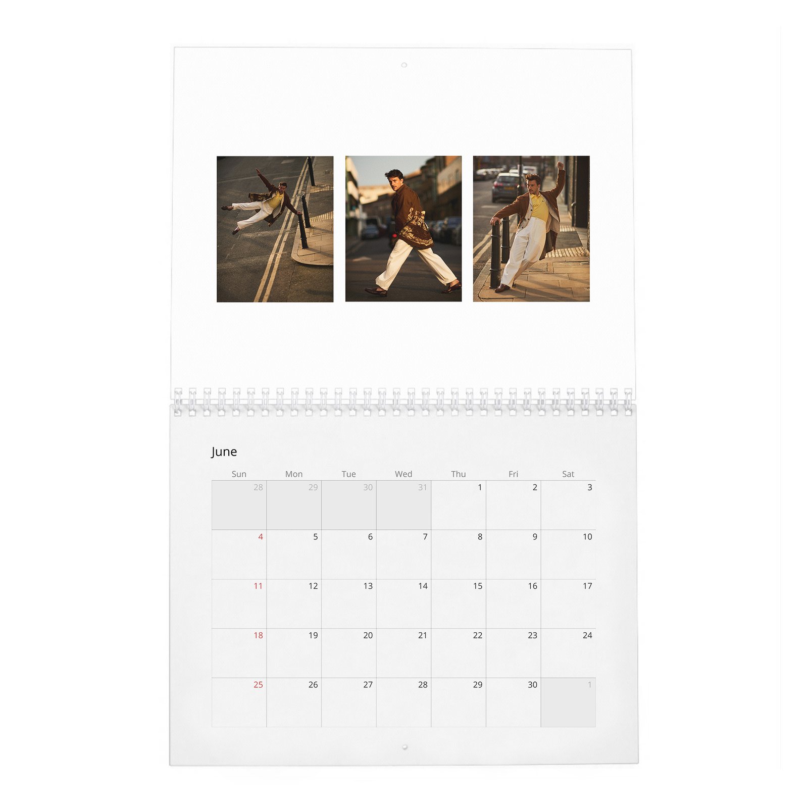 06 Jonathan Bailey - Takes Off 2027 Wall Calendar
