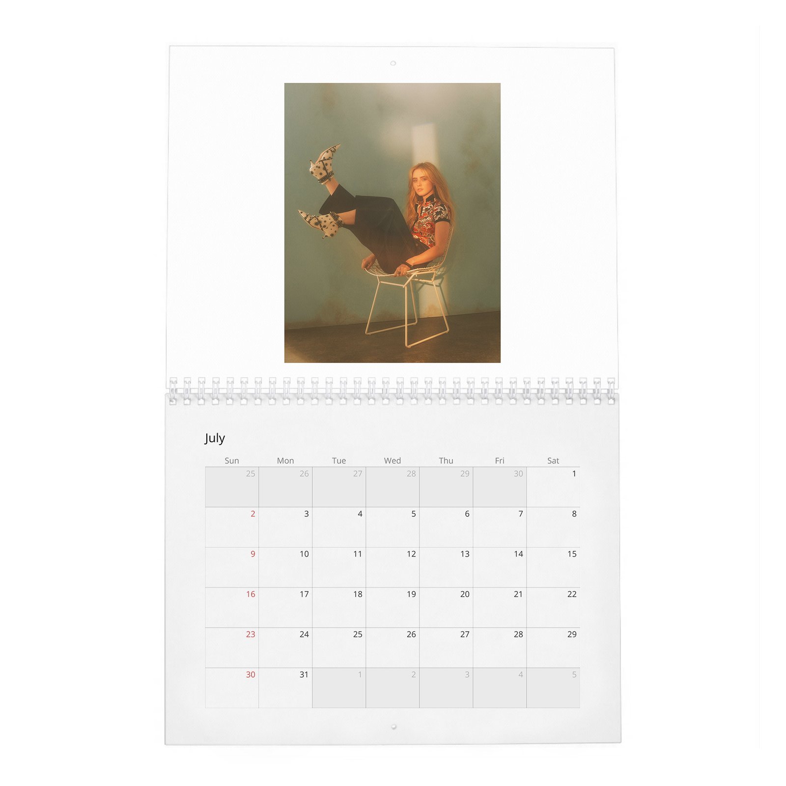 07 Kathryn Newton - Think Young, Play Hard 2027 Wall Calendar