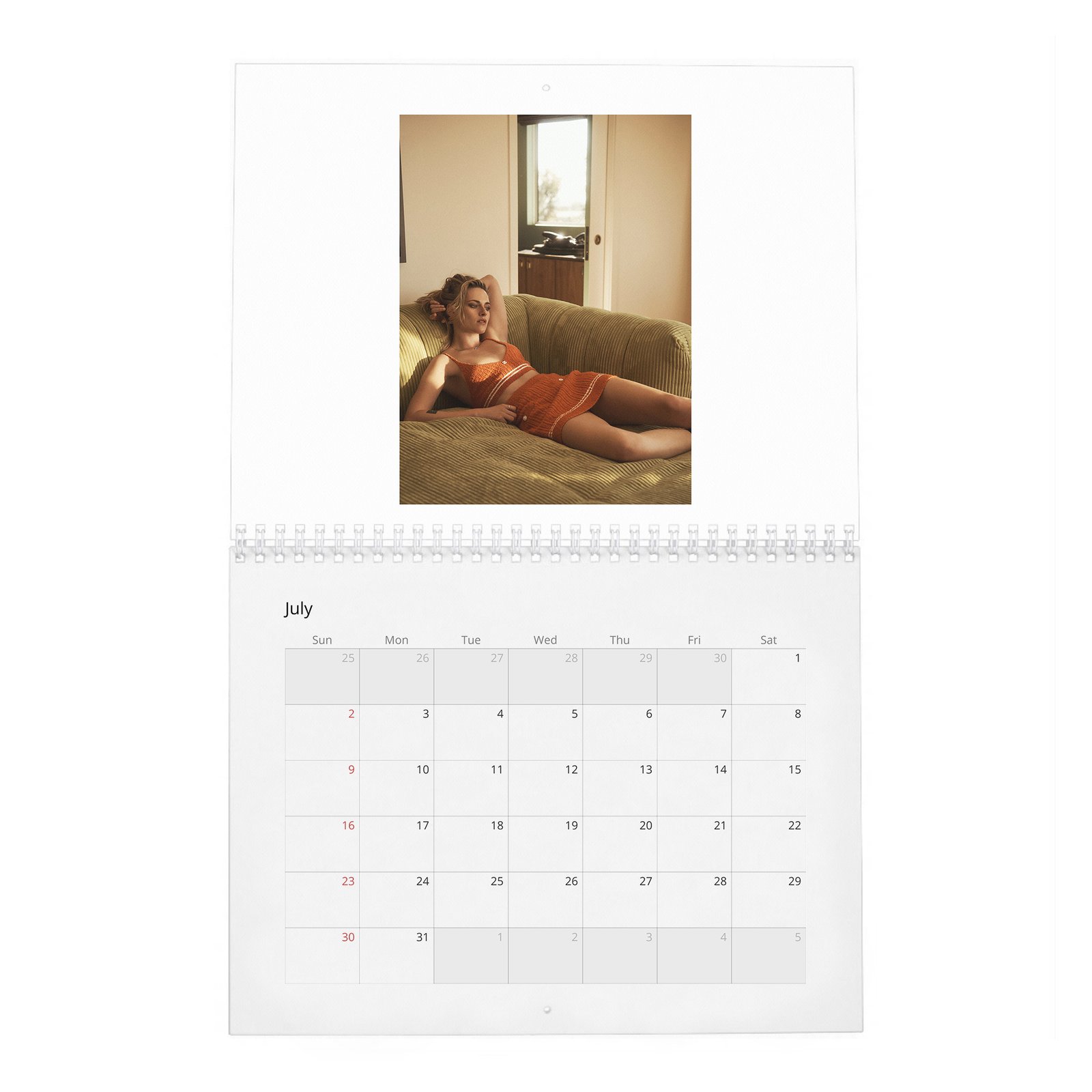 Kristen Stewart - On Playing Princess Diana 2027 Wall Calendar