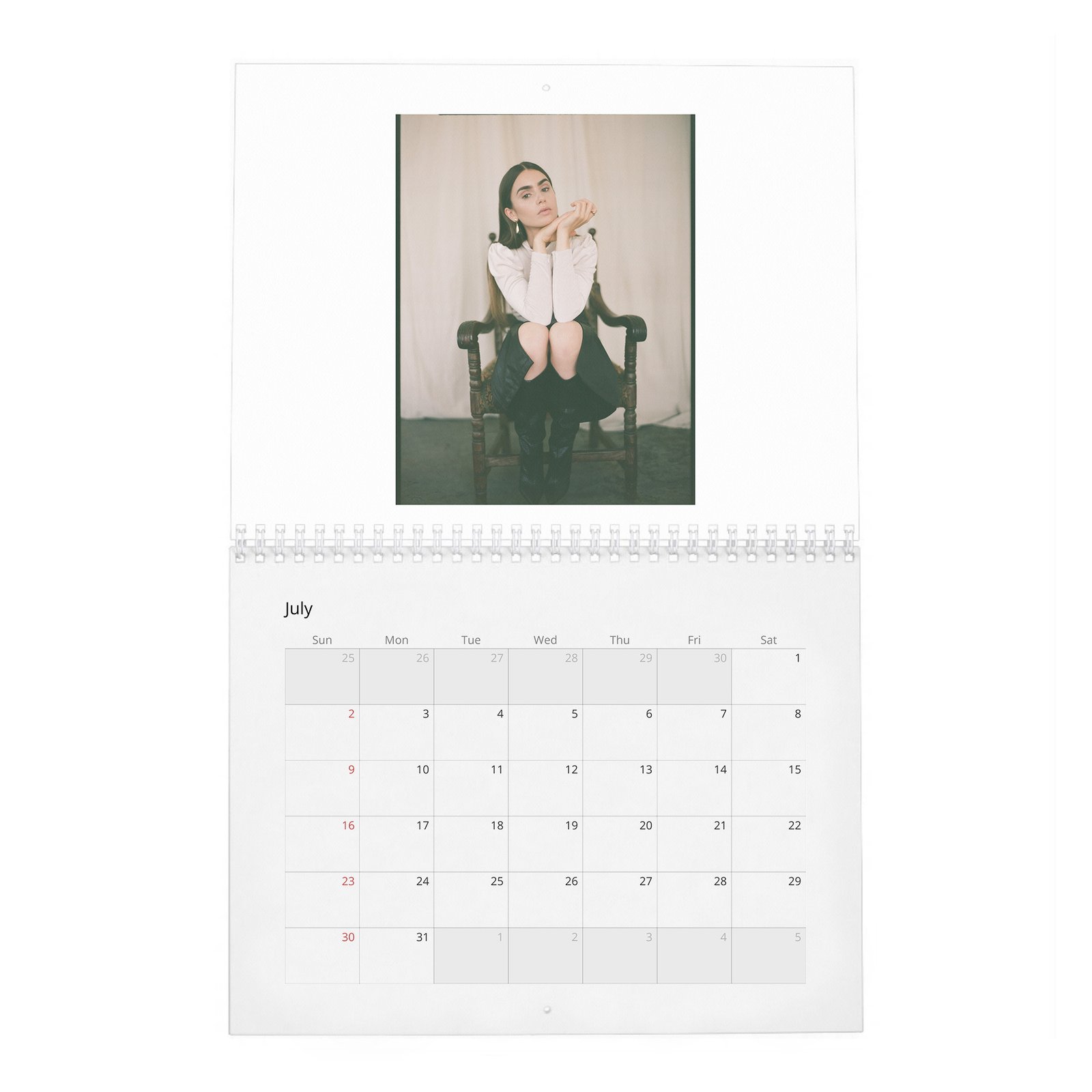 07 Lily Collins - Laterals 2027 Wall Calendar